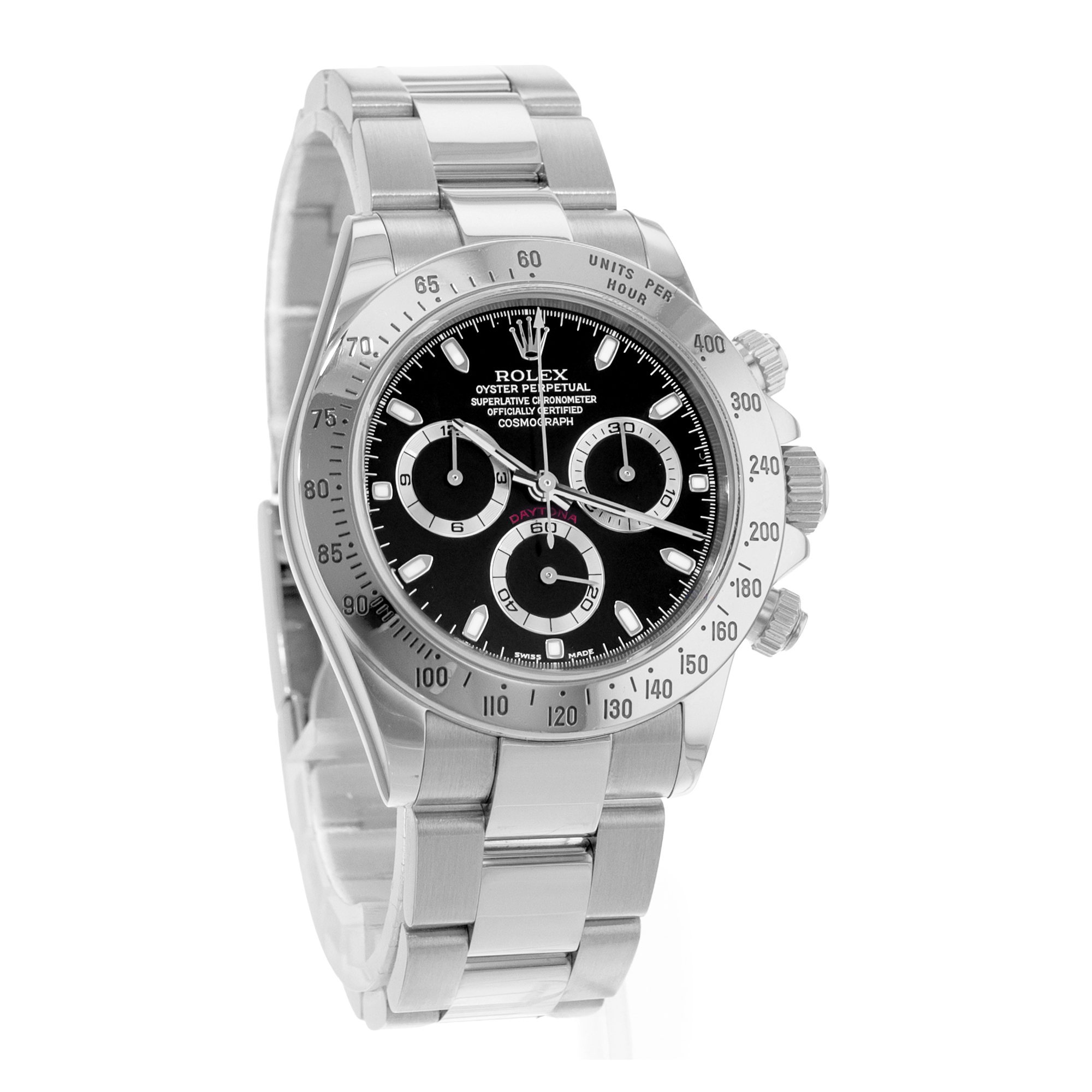 Rolex Daytona 116520 Vintage Black Steel Oyster Automatic Mens Watch 2001 thumbnail 6