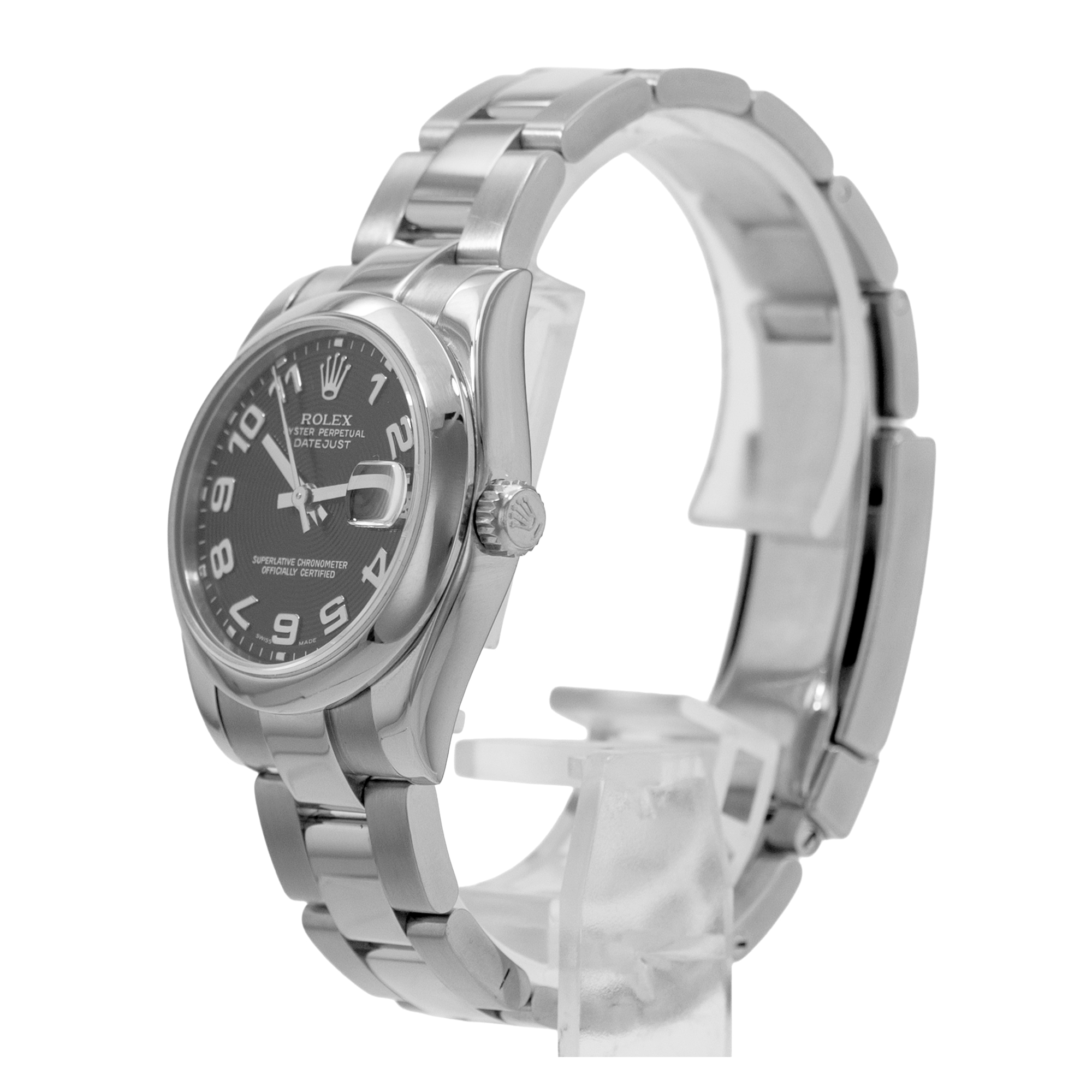 Rolex Datejust 31 178240 Black Arabic Steel Oyster Automatic Ladies Watch 2005 thumbnail 5