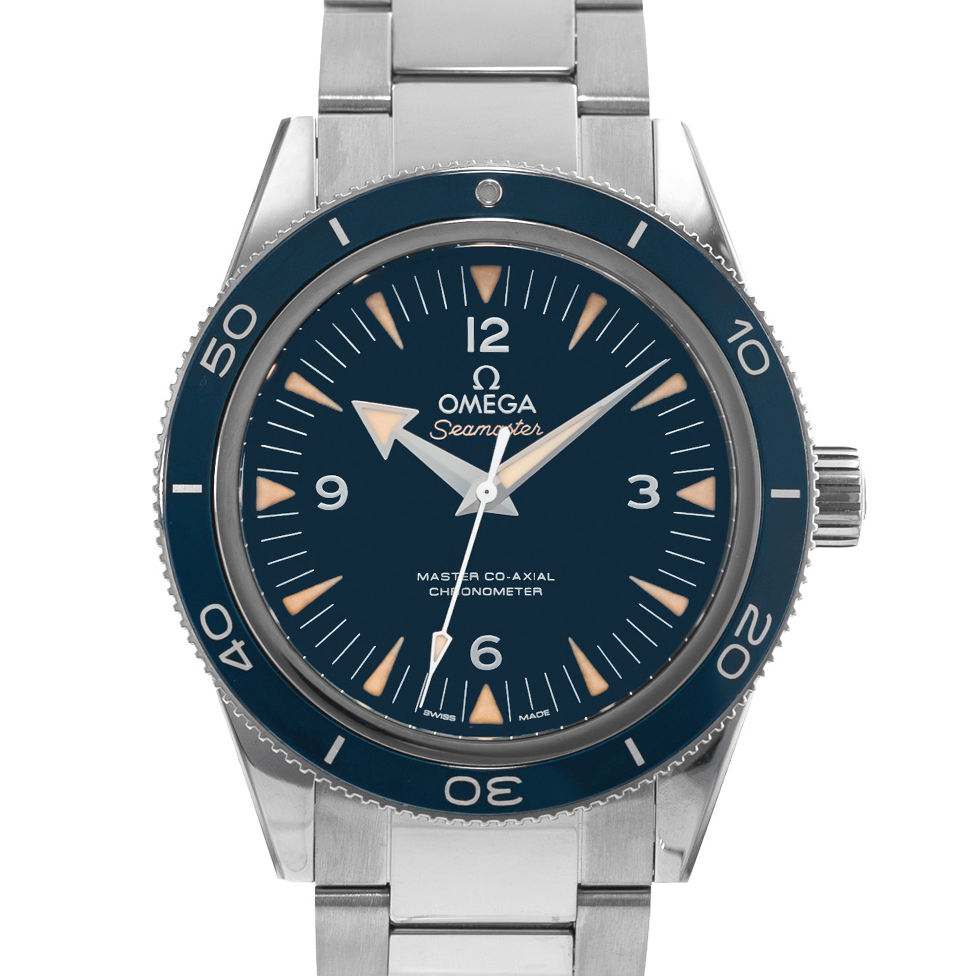 Omega Seamaster 300 233.90.41.21.03.001 41mm Blue Titanium Mens Watch 2021 thumbnail 1