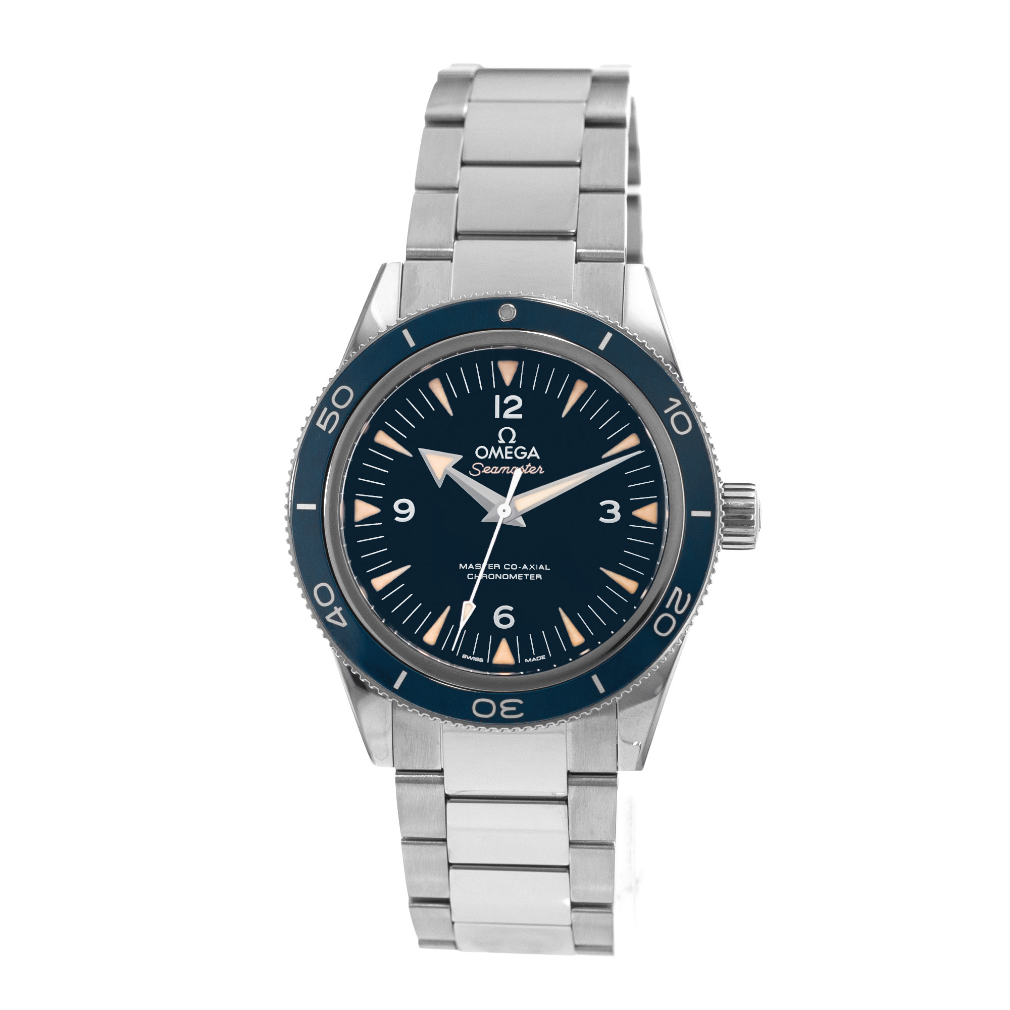 Omega Seamaster 300 233.90.41.21.03.001 41mm Blue Titanium Mens Watch 2021 thumbnail 4