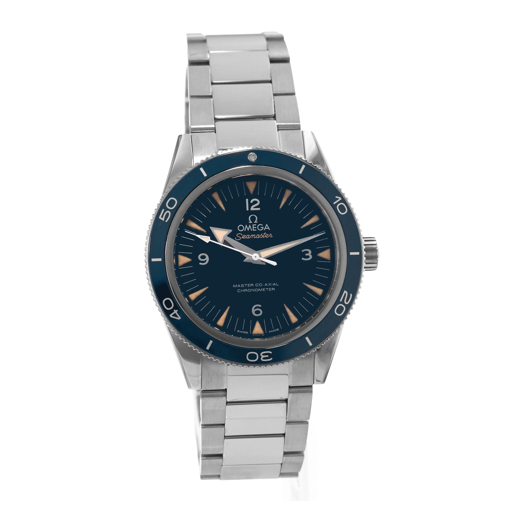 Omega Seamaster 300 233.90.41.21.03.001 41mm Blue Titanium Mens Watch 2021 thumbnail 7