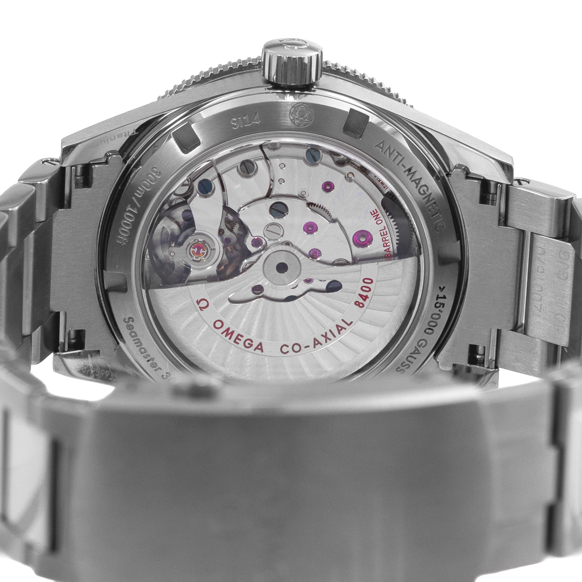 Omega Seamaster 300 233.90.41.21.03.001 41mm Blue Titanium Mens Watch 2021 thumbnail 9