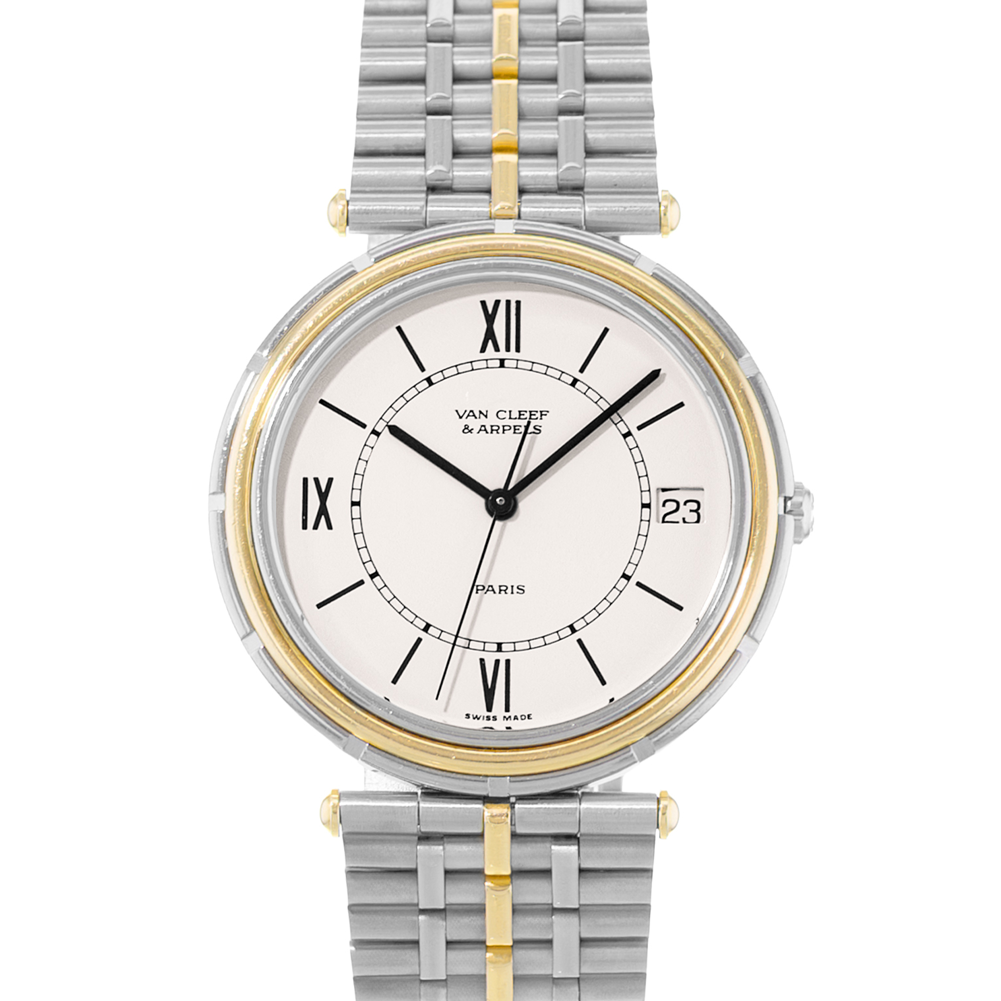 Van Cleef & Arpels Paris La Collection 47103 33mm Yellow Gold Mens Watch 2000 thumbnail 1