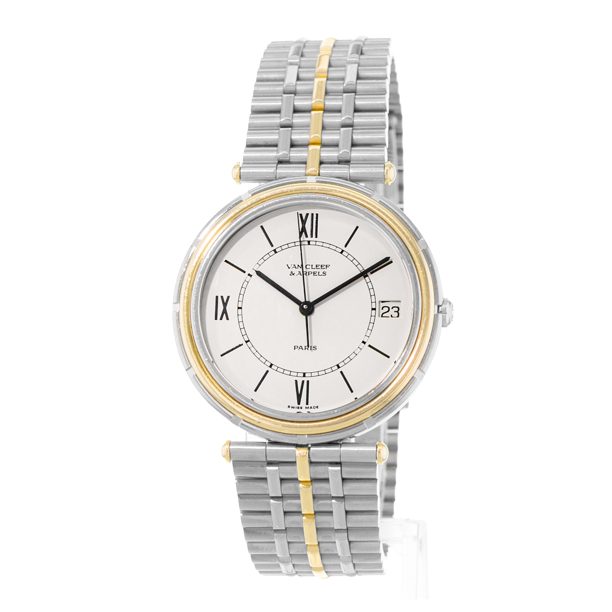 Van Cleef & Arpels Paris La Collection 47103 33mm Yellow Gold Mens Watch 2000 thumbnail 3