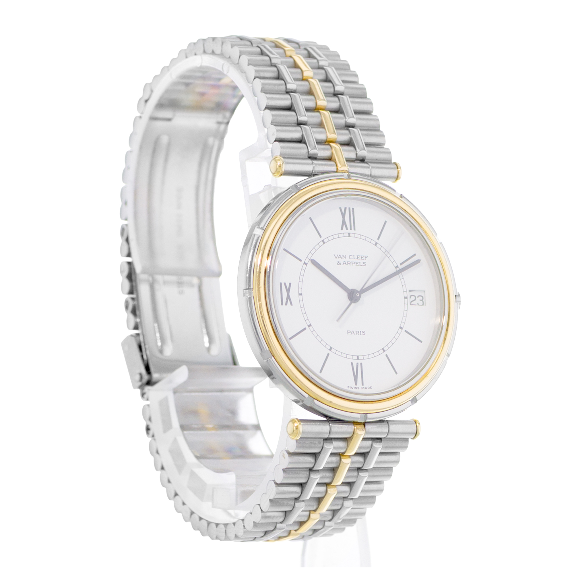 Van Cleef & Arpels Paris La Collection 47103 33mm Yellow Gold Mens Watch 2000 thumbnail 5