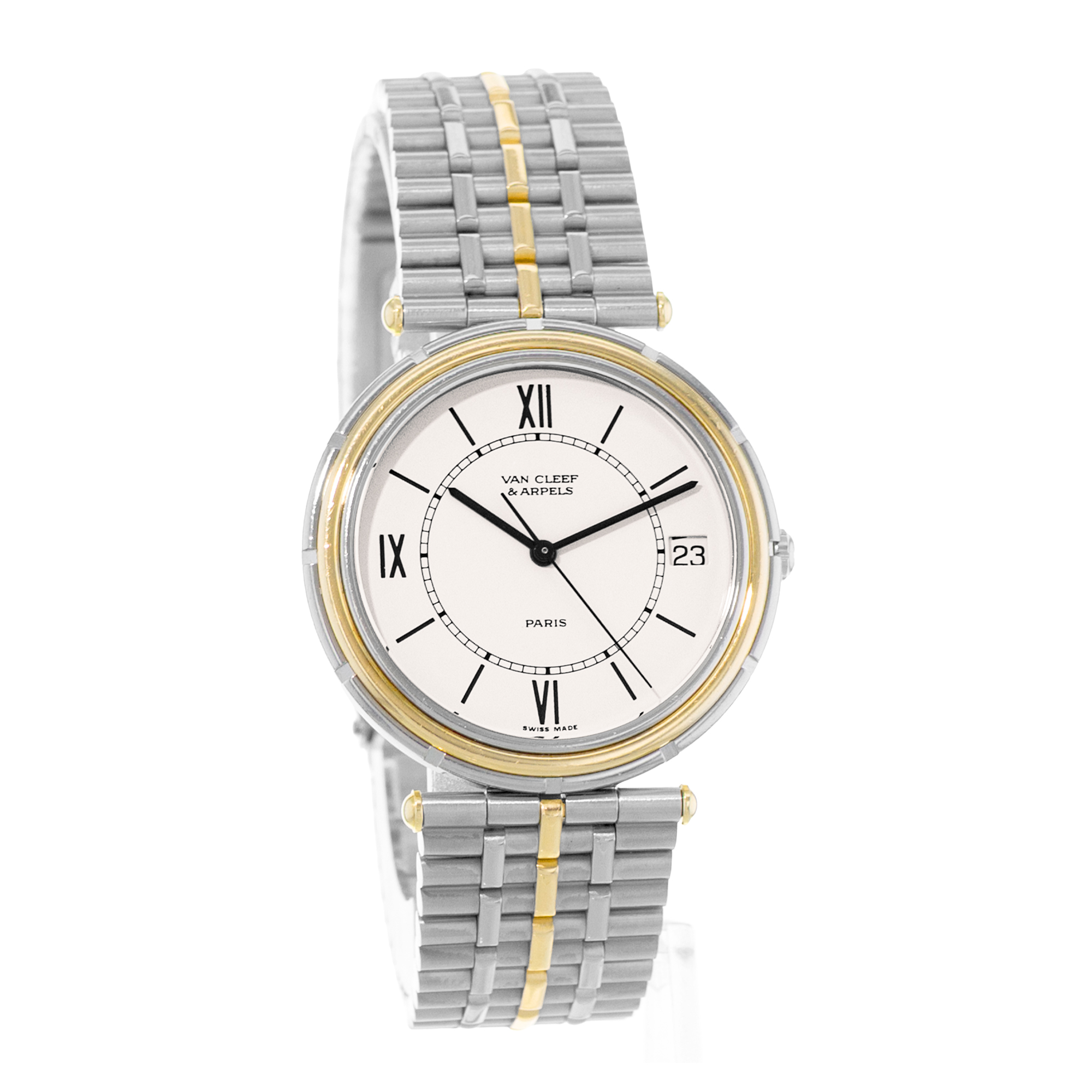 Van Cleef & Arpels Paris La Collection 47103 33mm Yellow Gold Mens Watch 2000 thumbnail 6