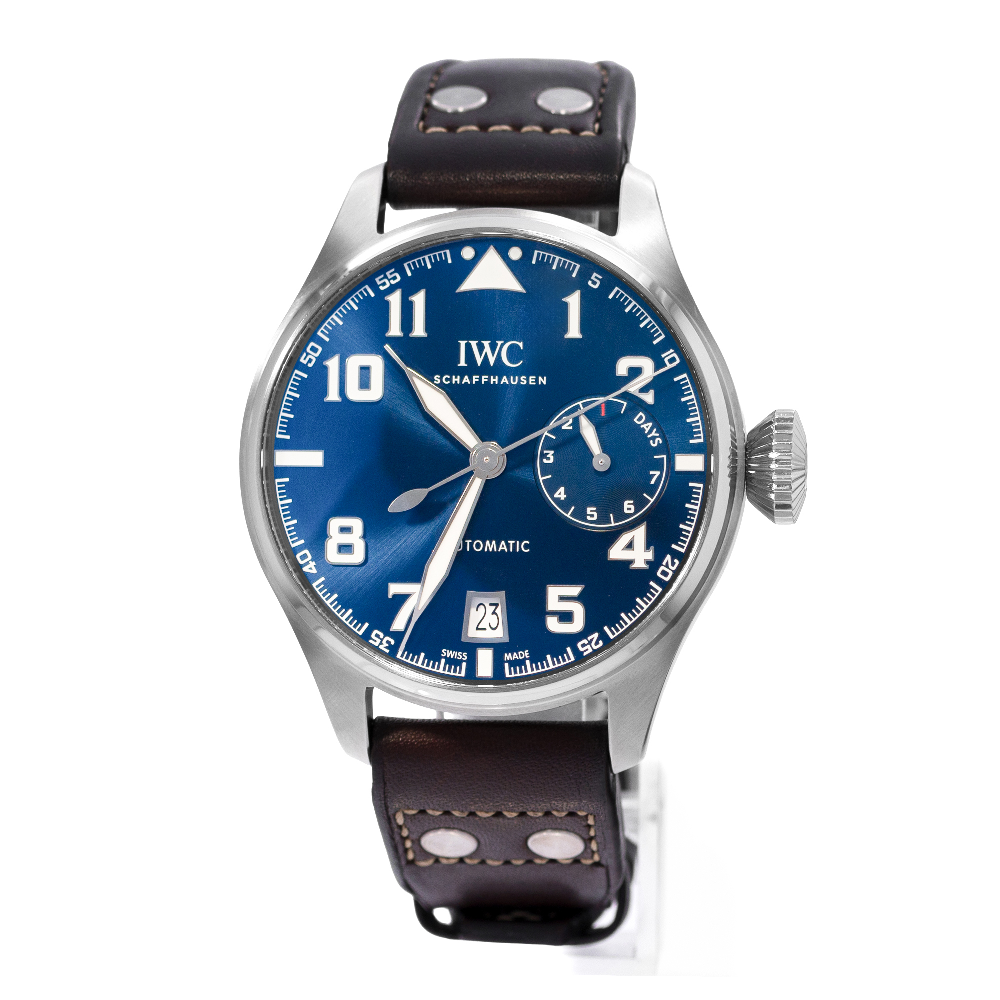 IWC Big Pilot IW500908 46mm Le Petite Prince Blue Limited Steel Mens Watch 2014 thumbnail 4