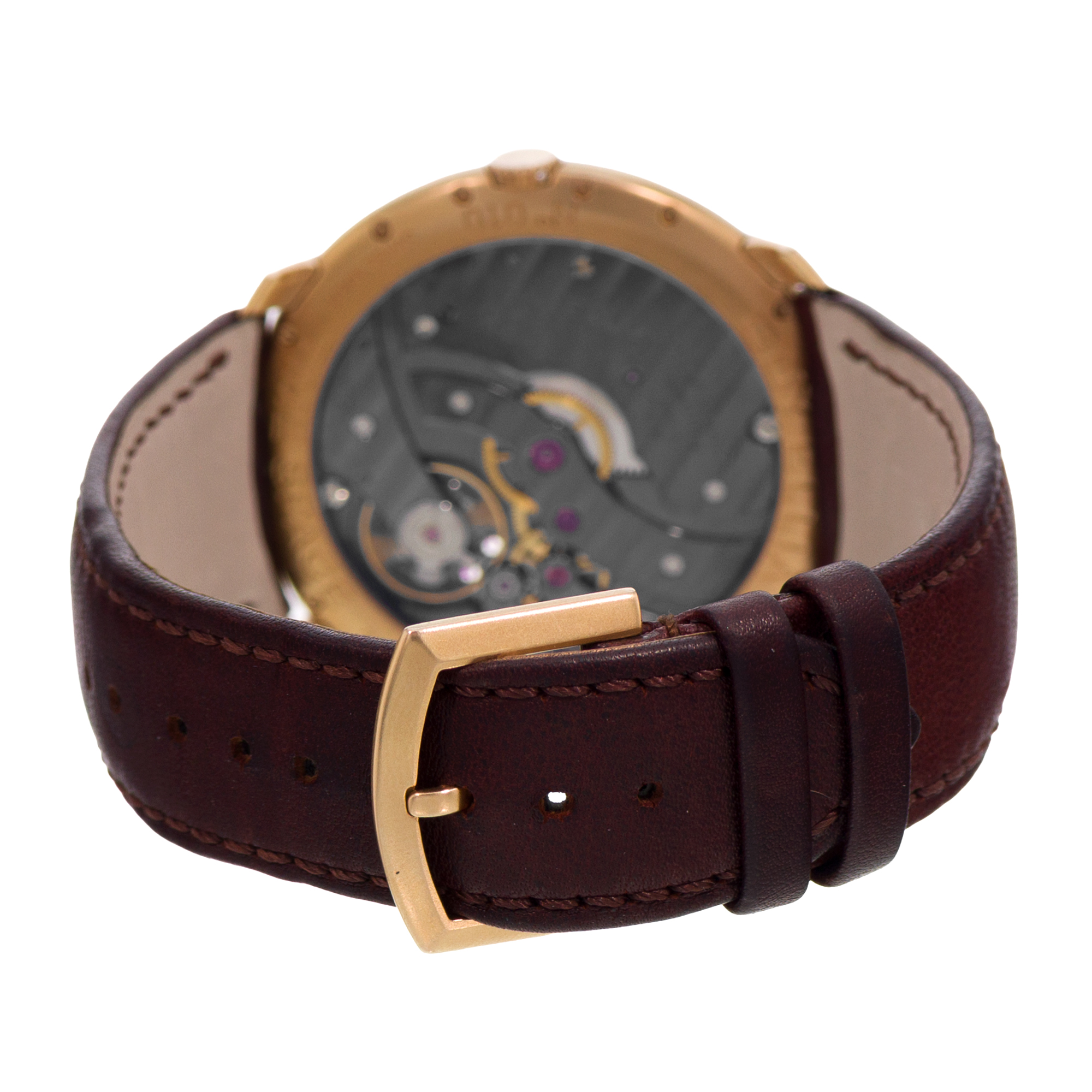 Guy Ellia Time Space RS 2388 LV1 46mm Large 18k Rose Gold Manual Mens Watch 2010 thumbnail 7