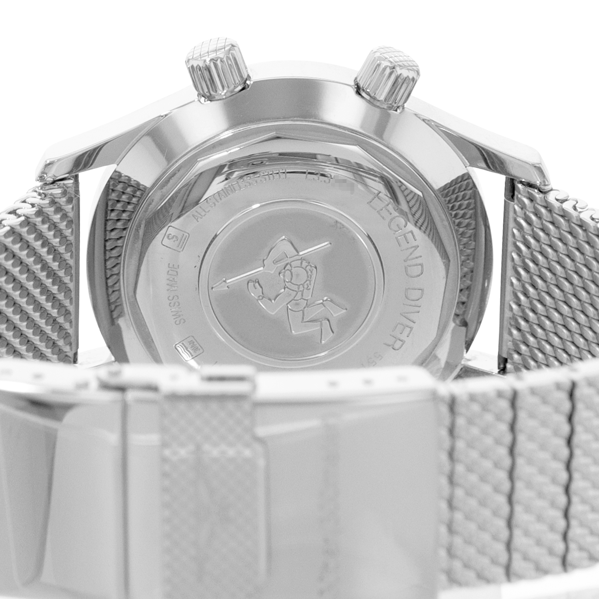 Longines Legend Diver L3.374.4.50.6 36mm Heritage Black Mesh Mens Watch 2023 thumbnail 8