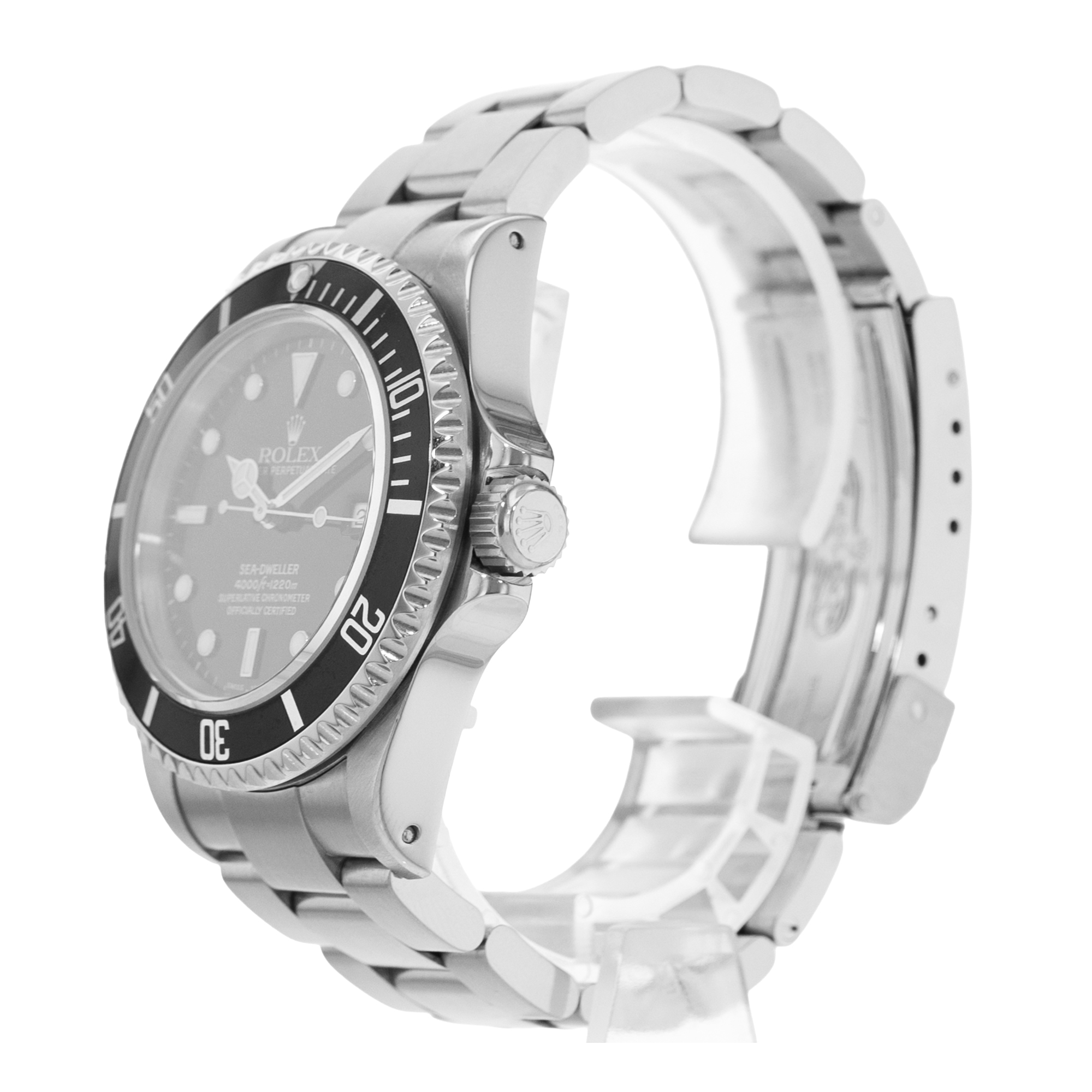 Rolex Sea-Dweller 4000 16600 Black Index Diver Steel Oyster Mens Watch 2000 thumbnail 4