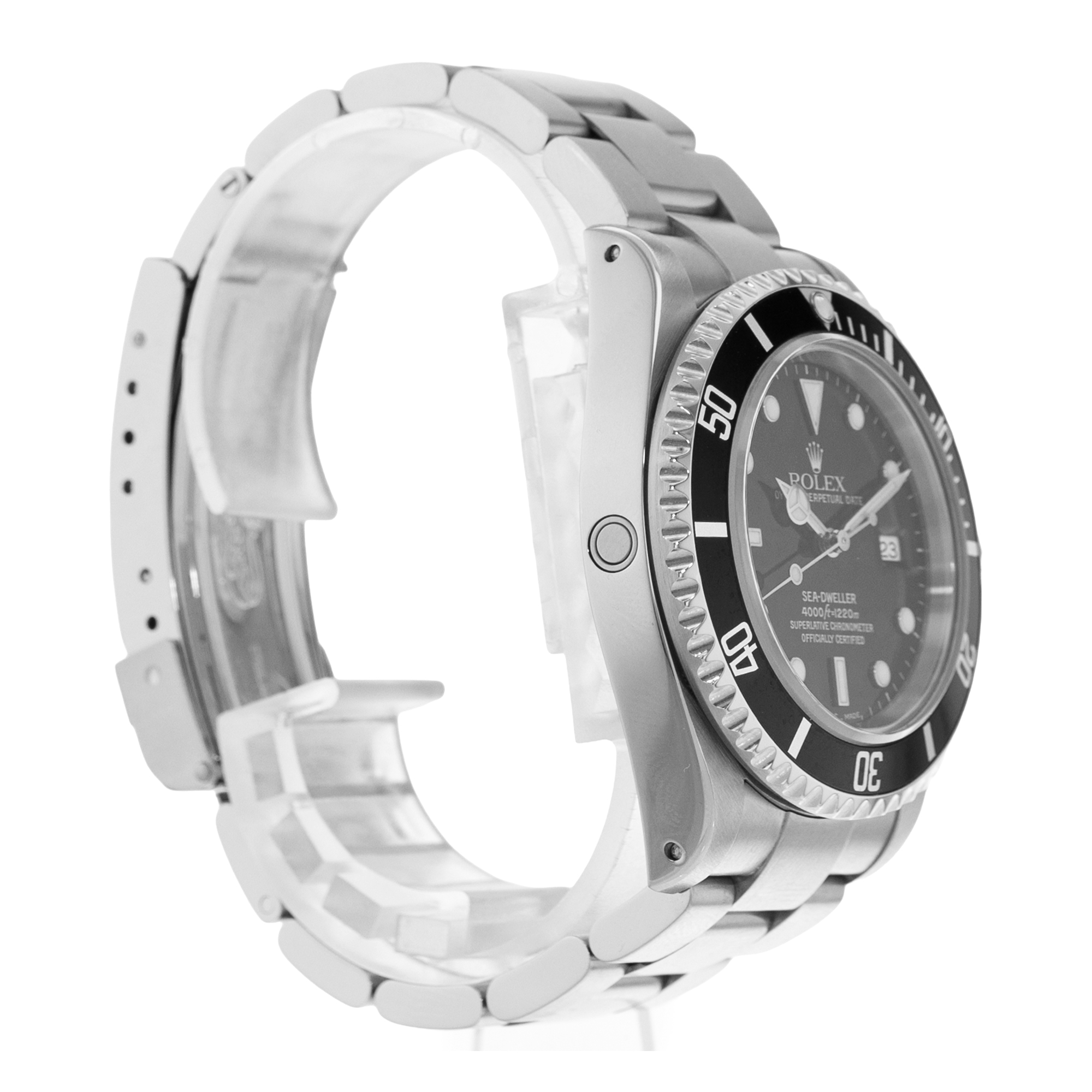 Rolex Sea-Dweller 4000 16600 Black Index Diver Steel Oyster Mens Watch 2000 thumbnail 5