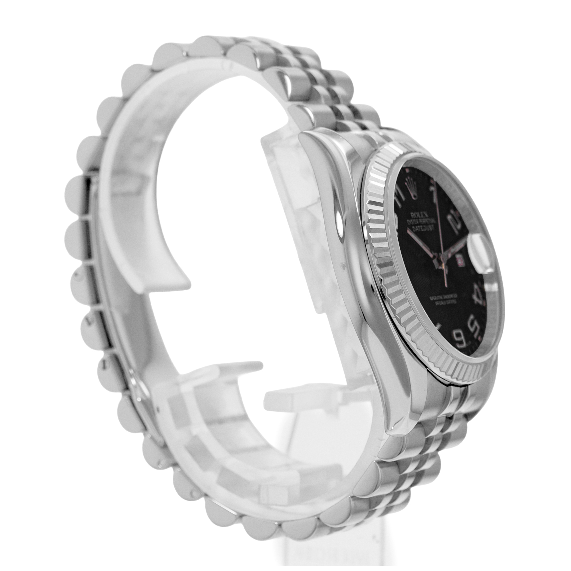 Rolex Datejust 36 116234 Black Arabic Concentric White Gold Mens Watch 2007 thumbnail 5