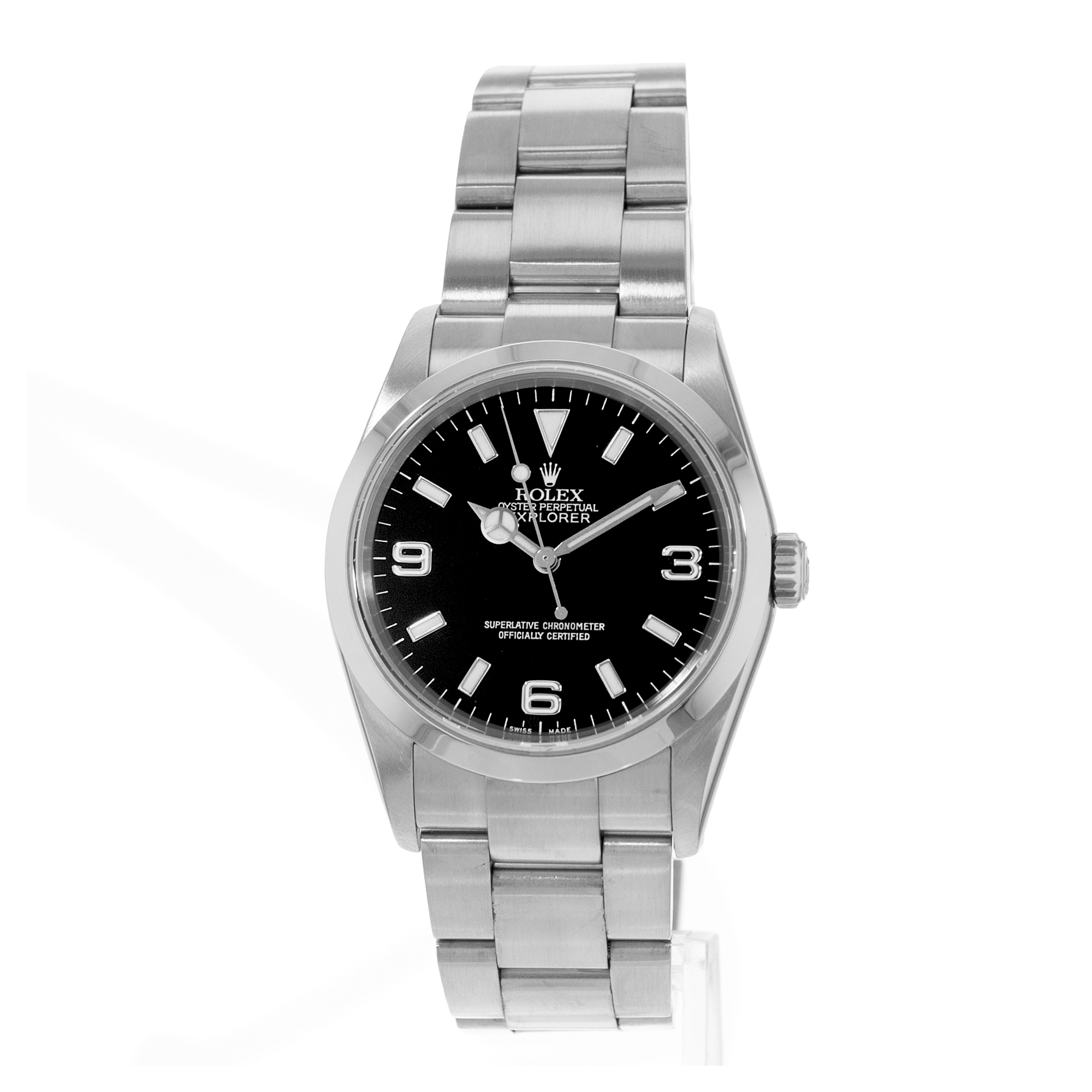 Rolex Explorer 36 114270 Black Arabic Steel Smooth Automatic Mens Watch 2006 thumbnail 3