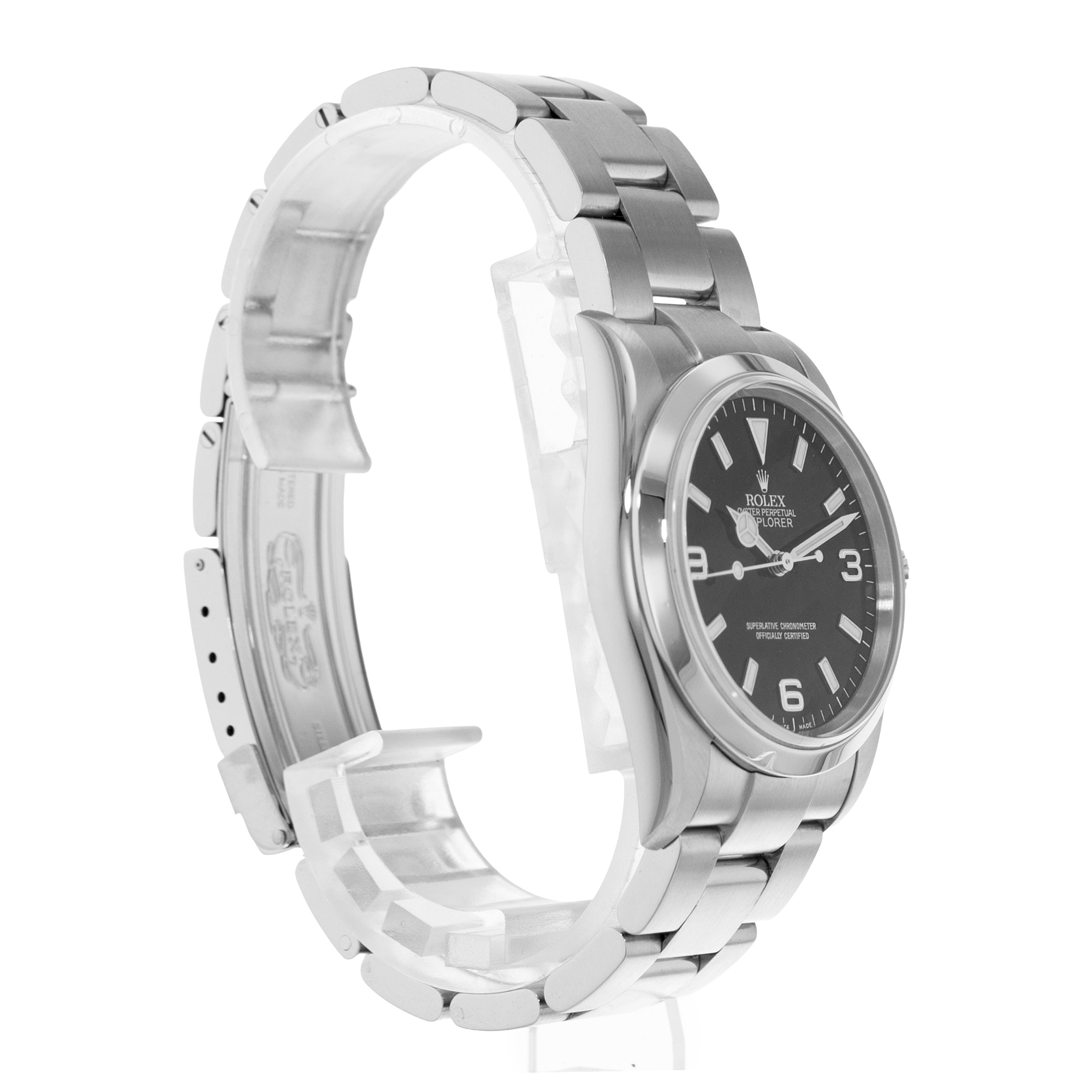 Rolex Explorer 36 114270 Black Arabic Steel Smooth Automatic Mens Watch 2006 thumbnail 5