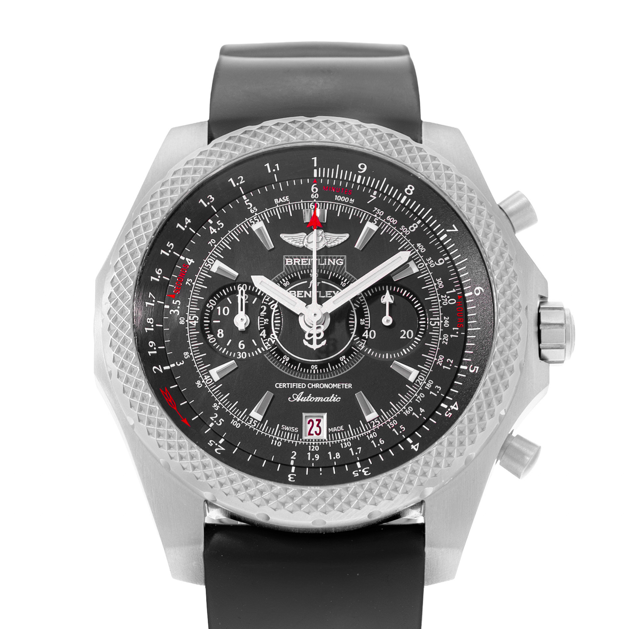 Breitling Bentley Supersports E27365 49mm Black Index Titanium Mens Watch 2017 thumbnail 1