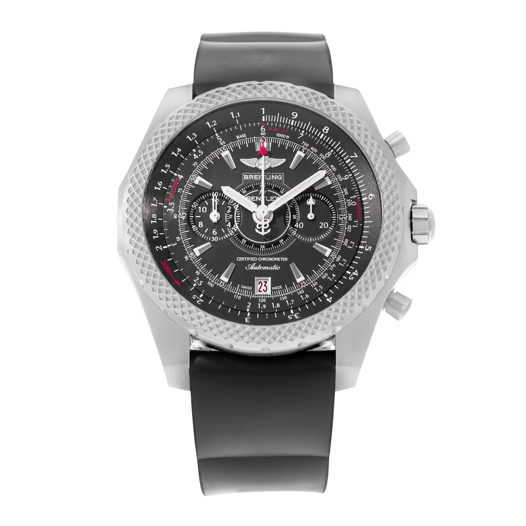 Breitling Bentley Supersports E27365 49mm Black Index Titanium Mens Watch 2017 thumbnail 2