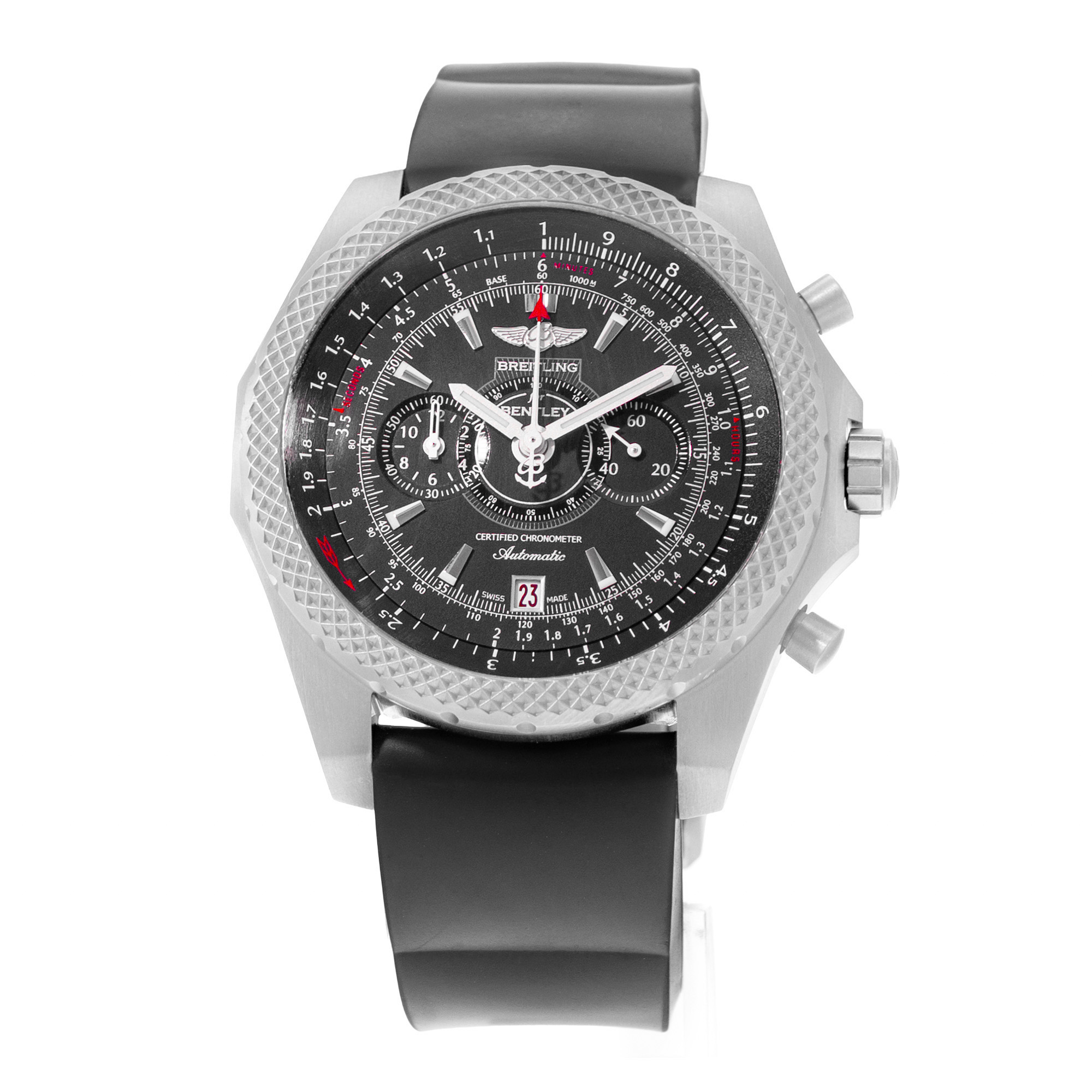 Breitling Bentley Supersports E27365 49mm Black Index Titanium Mens Watch 2017 thumbnail 4