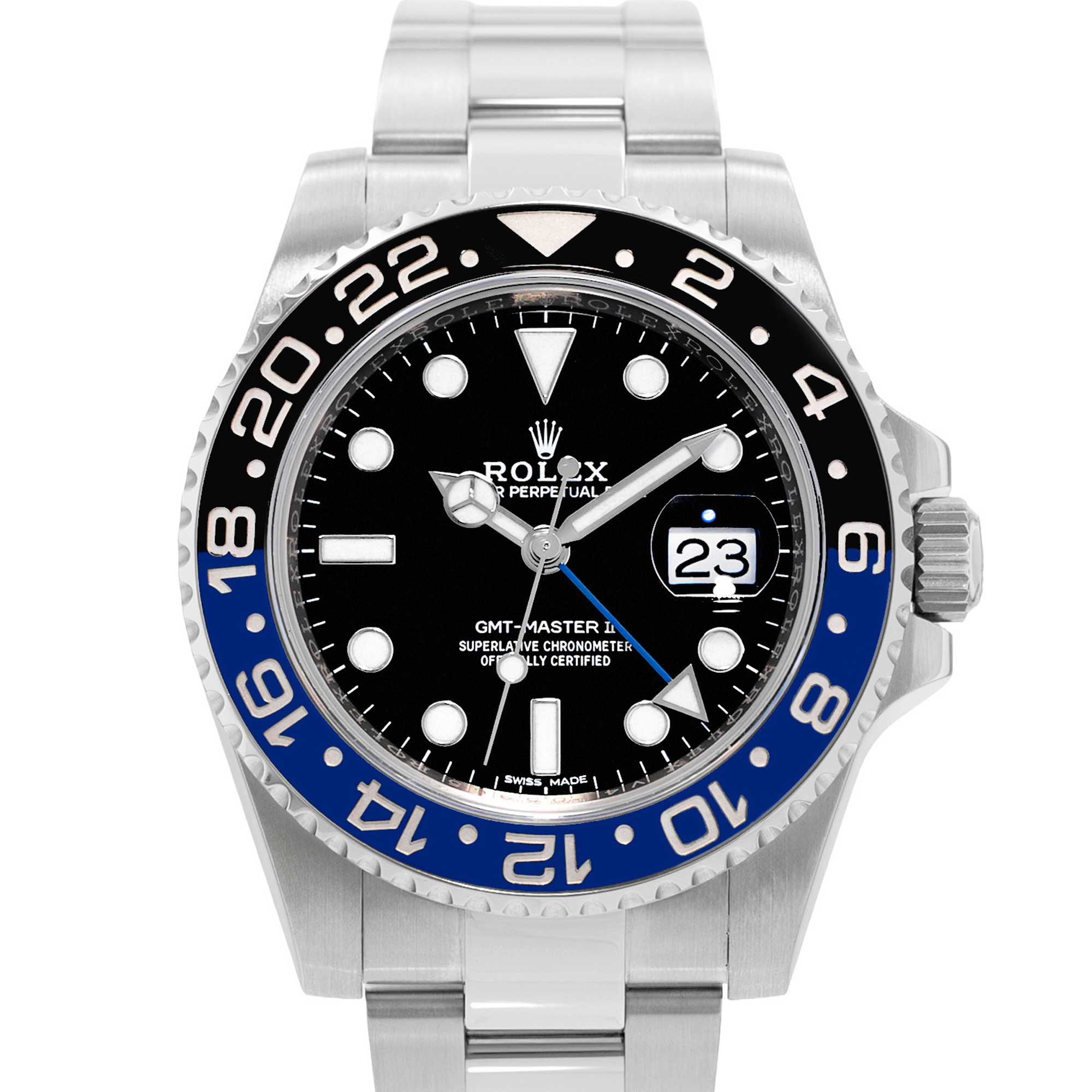 Rolex GMT-Master II 116710 BLNR Batman 40mm Black Blue Steel Mens Watch 2015 thumbnail 1