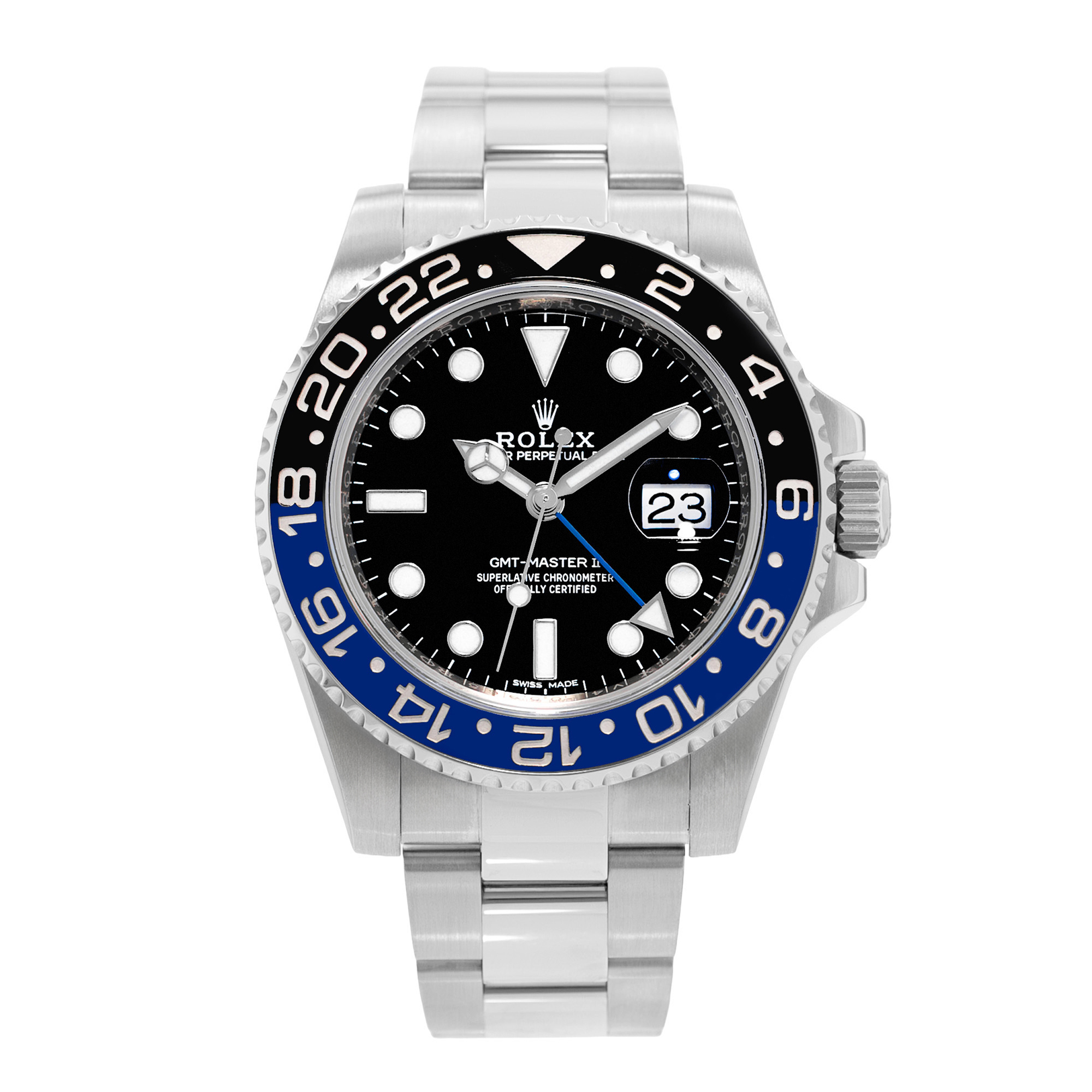 Rolex GMT-Master II 116710 BLNR Batman 40mm Black Blue Steel Mens Watch 2015 thumbnail 2
