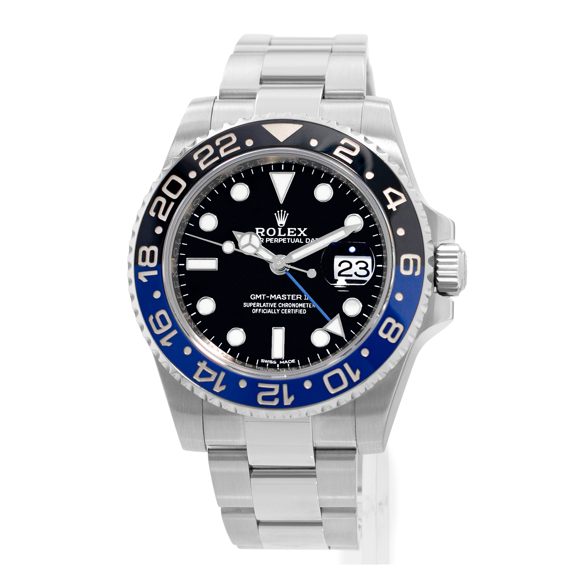 Rolex GMT-Master II 116710 BLNR Batman 40mm Black Blue Steel Mens Watch 2015 thumbnail 3
