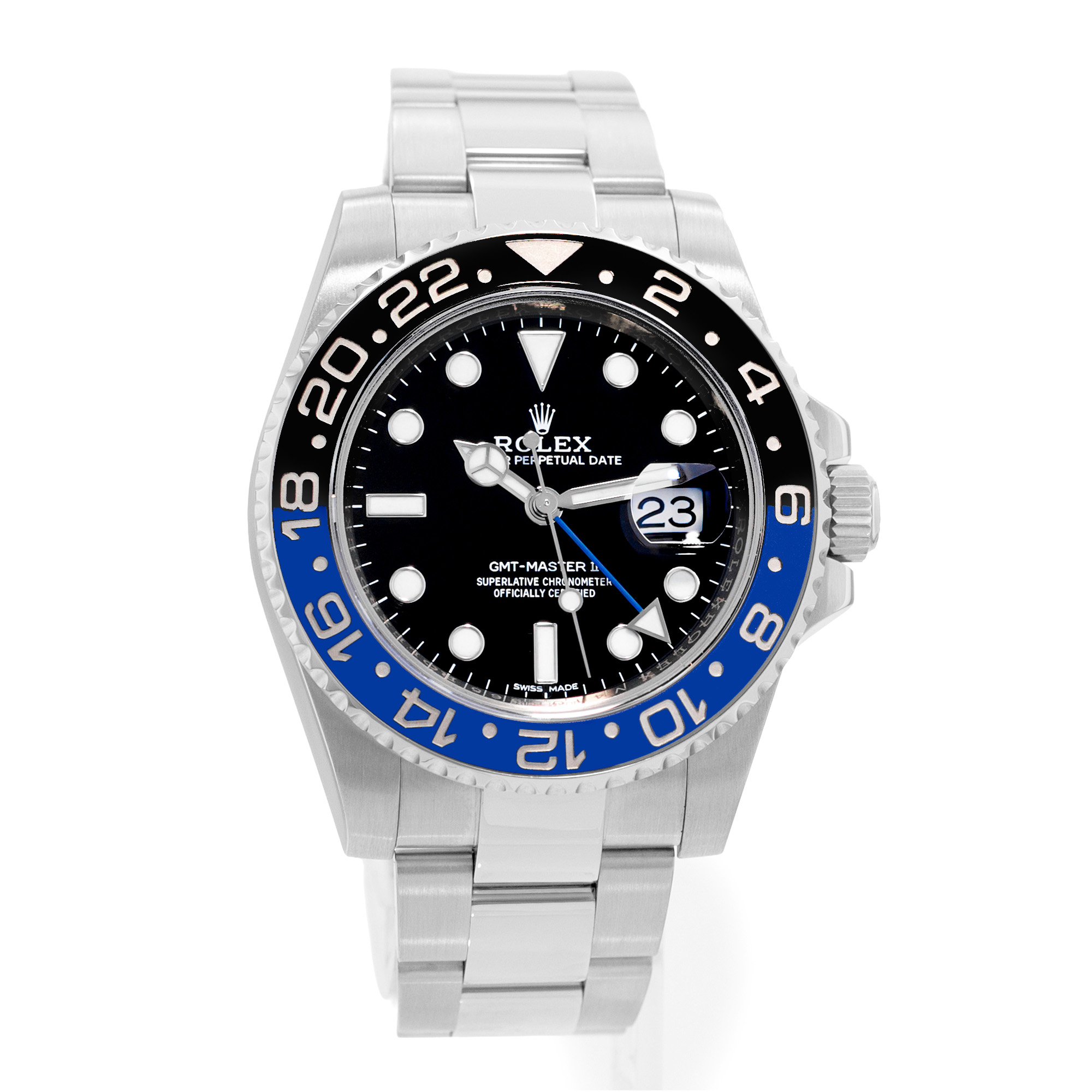 Rolex GMT-Master II 116710 BLNR Batman 40mm Black Blue Steel Mens Watch 2015 thumbnail 6