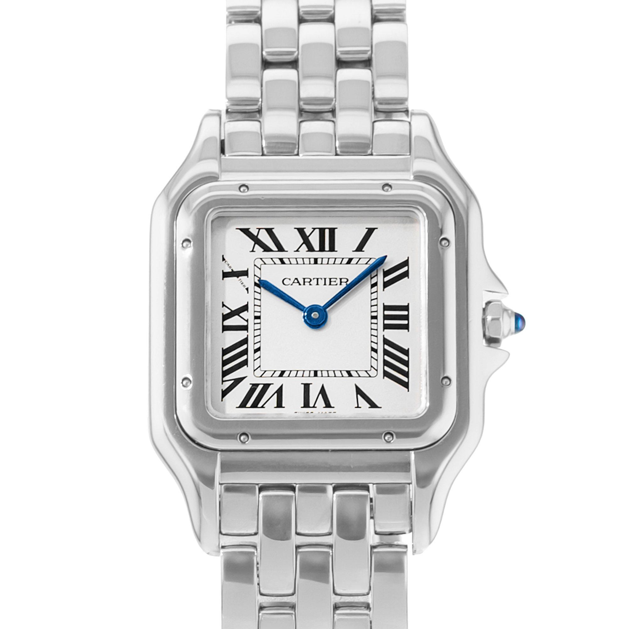 Cartier Panthere 27mm WSPN0007 4016 Silver Roman Steel Quartz Ladies Watch 2019 thumbnail 1