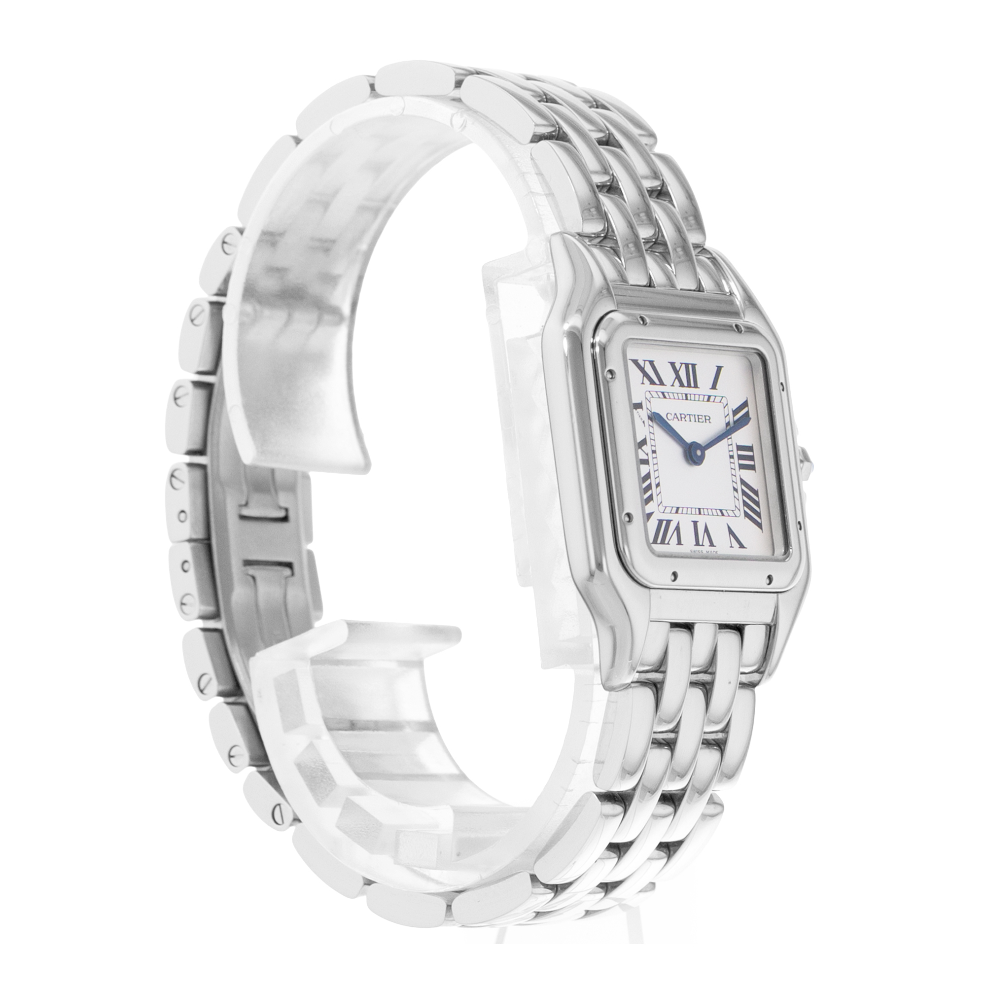 Cartier Panthere 27mm WSPN0007 4016 Silver Roman Steel Quartz Ladies Watch 2019 thumbnail 5