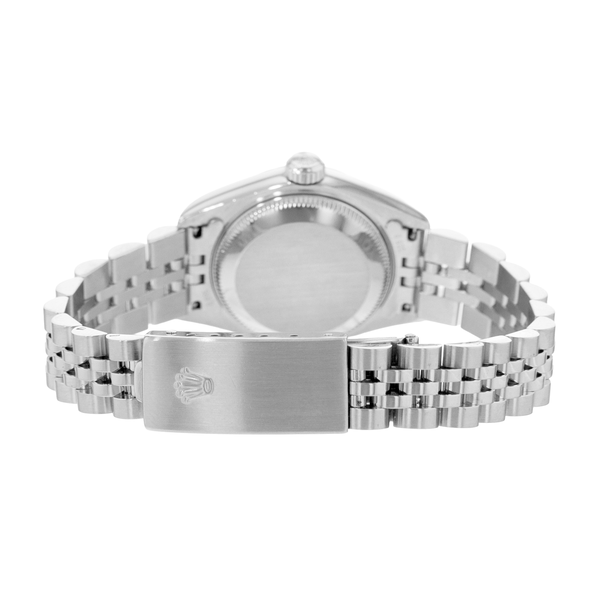 Rolex Datejust 26 79174 Silver Index Fluted Steel White Gold Ladies Watch 2004 thumbnail 8