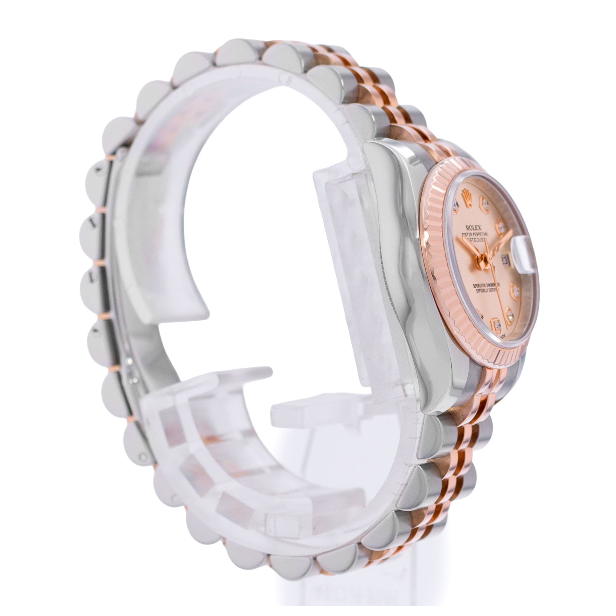 Rolex Datejust 26 179171 Pink Diamond Steel Rose Gold Jubilee Ladies Watch 2015 thumbnail 6