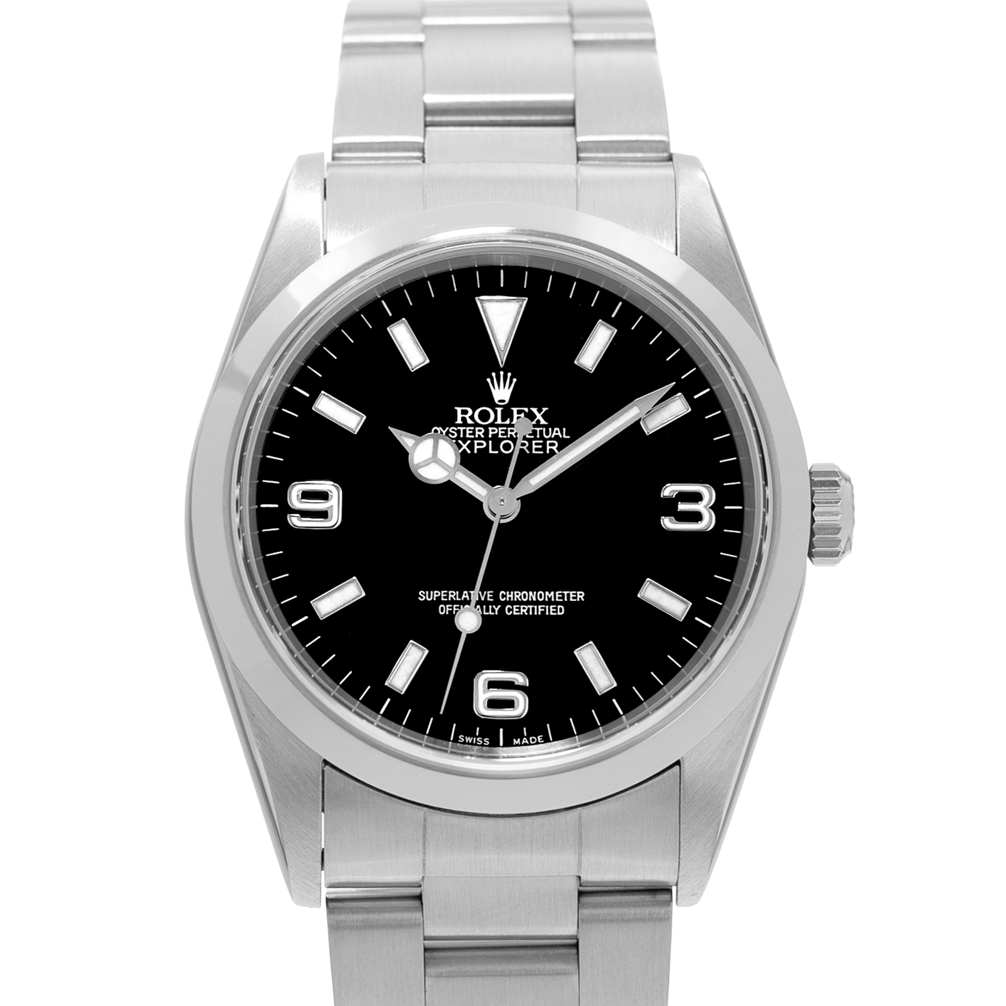 Rolex Explorer 36 14270 Black Arabic Steel Oyster Automatic Mens Watch 1999 thumbnail 1