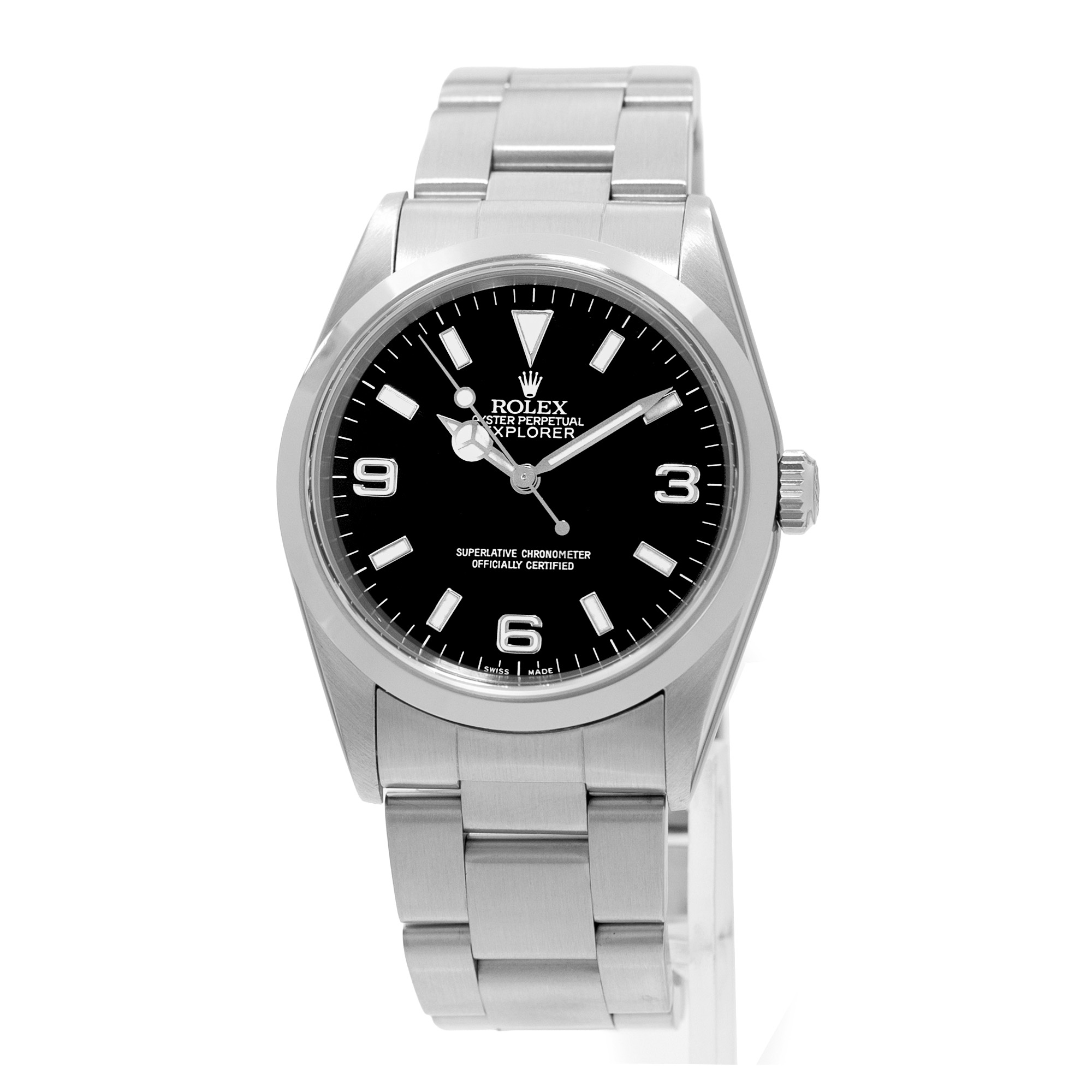 Rolex Explorer 36 14270 Black Arabic Steel Oyster Automatic Mens Watch 1999 thumbnail 4