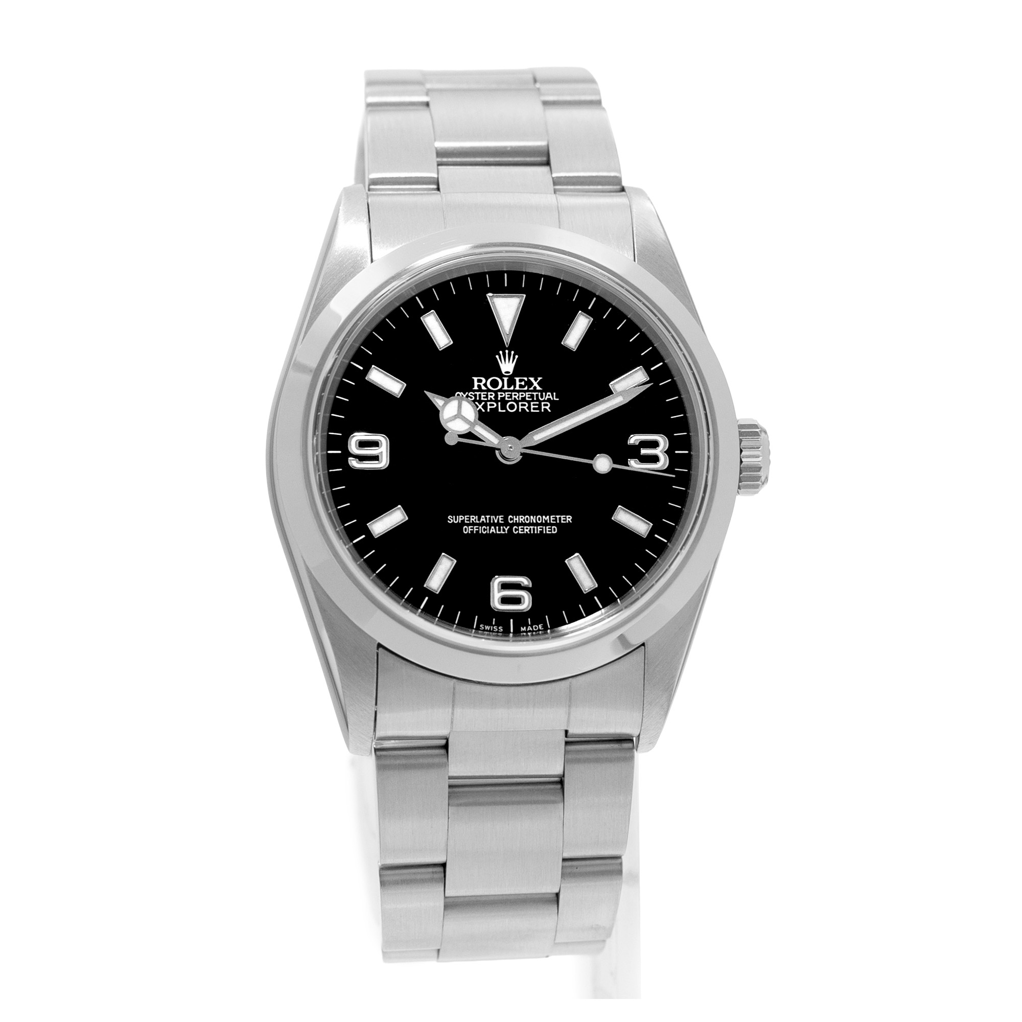 Rolex Explorer 36 14270 Black Arabic Steel Oyster Automatic Mens Watch 1999 thumbnail 7
