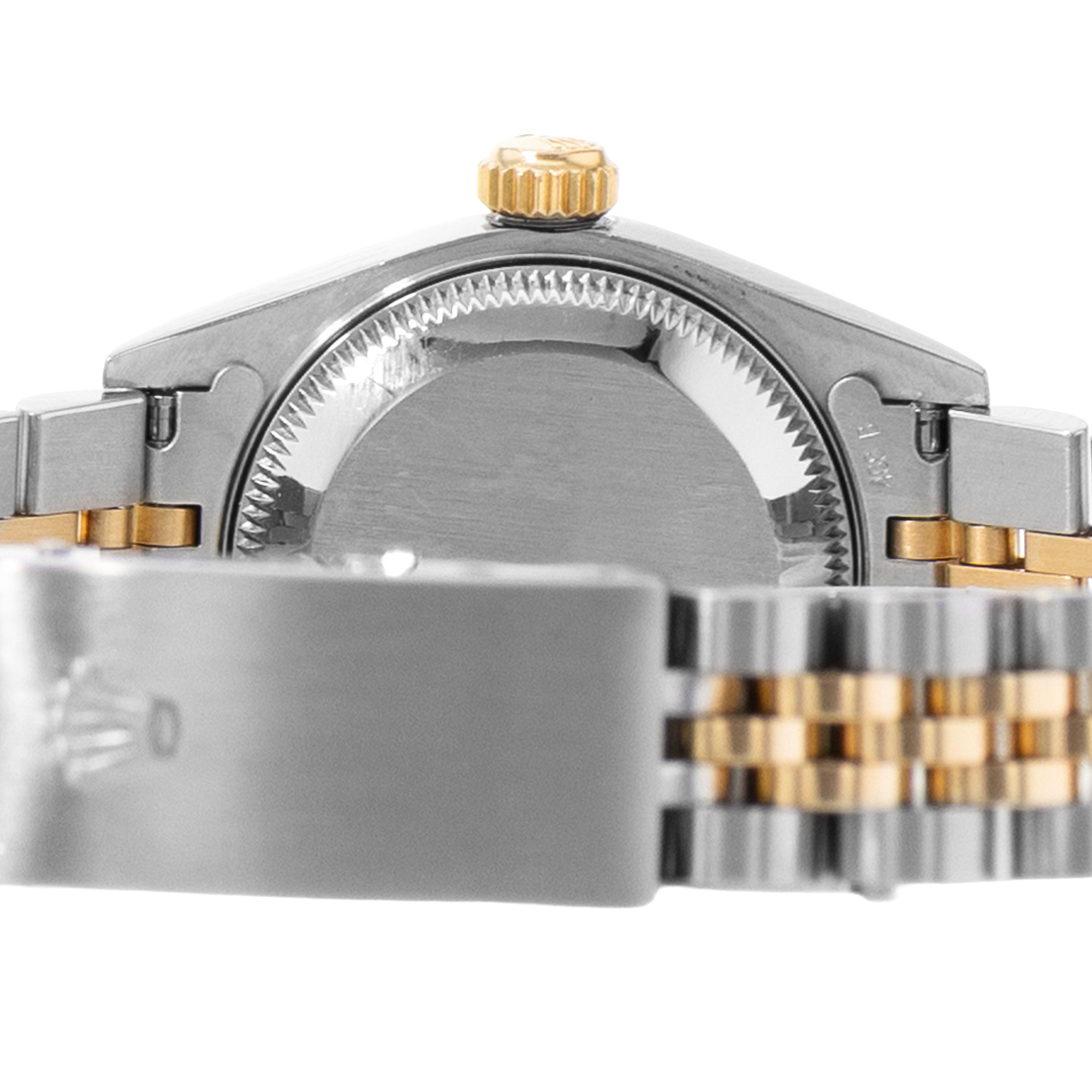 Rolex Datejust 26 69173 White Roman Steel Yellow Gold Jubilee Ladies Watch 1996 thumbnail 8