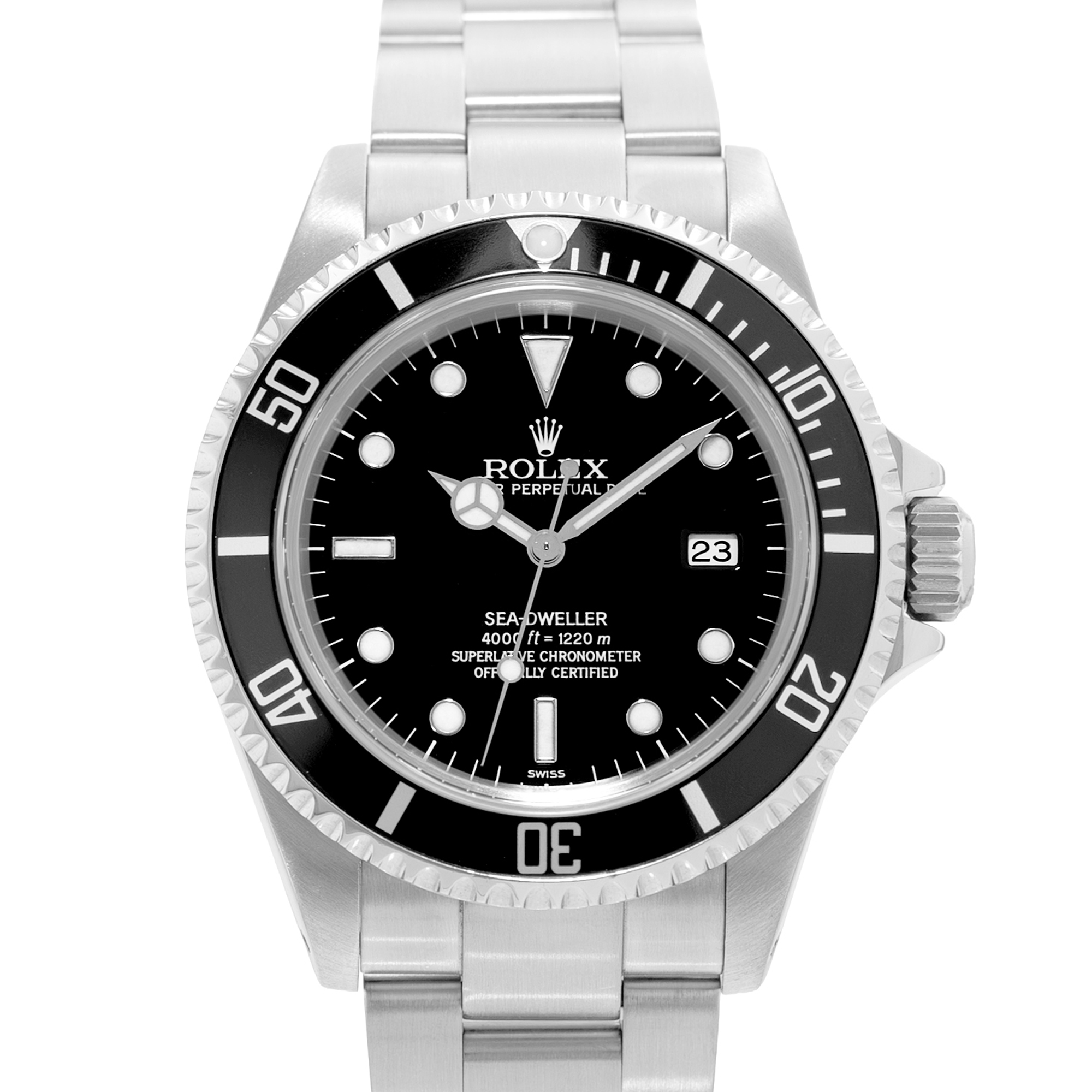 Rolex Sea-Dweller 4000 16600 40mm Black Steel Oyster Automatic Mens Watch 1999 thumbnail 1