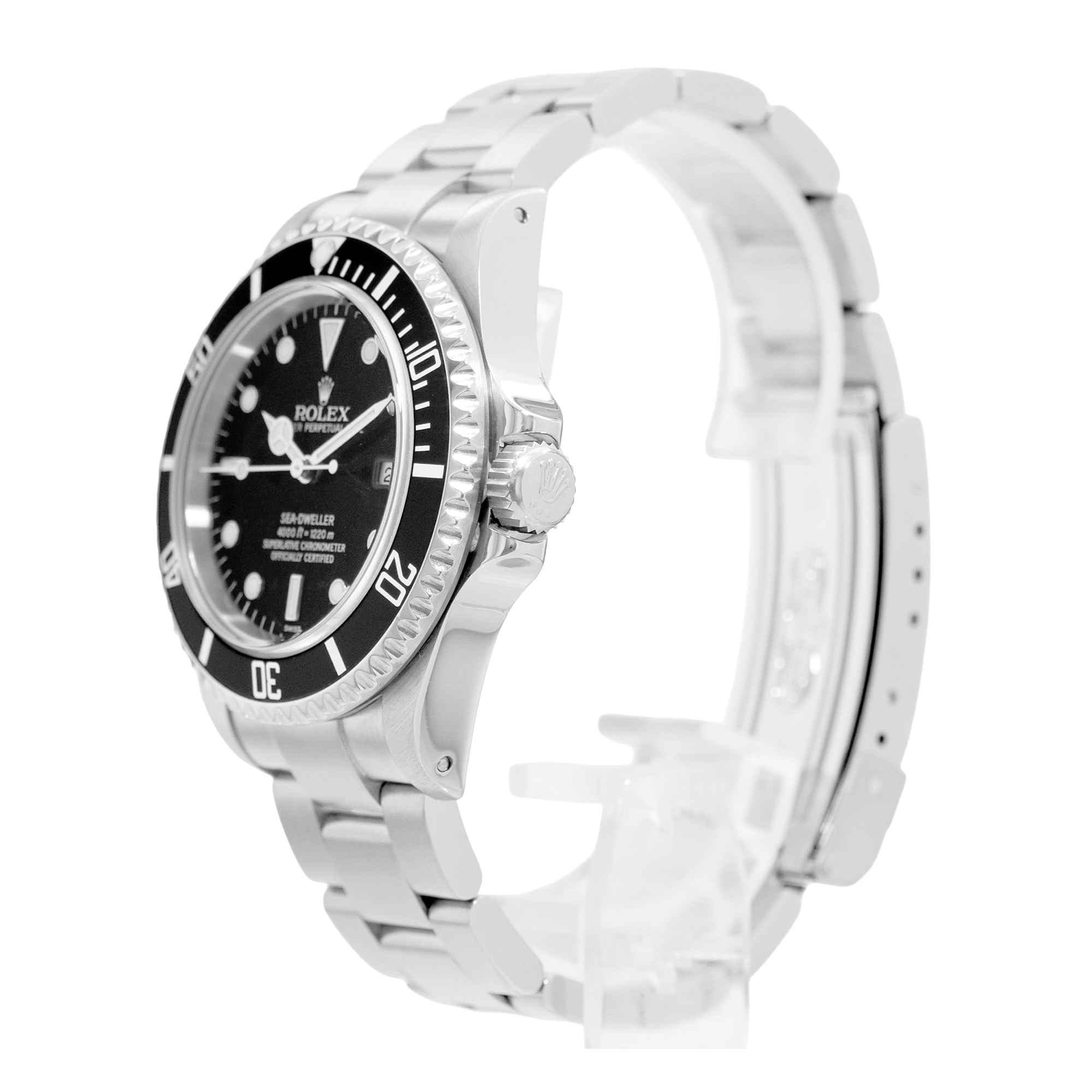 Rolex Sea-Dweller 4000 16600 40mm Black Steel Oyster Automatic Mens Watch 1999 thumbnail 5