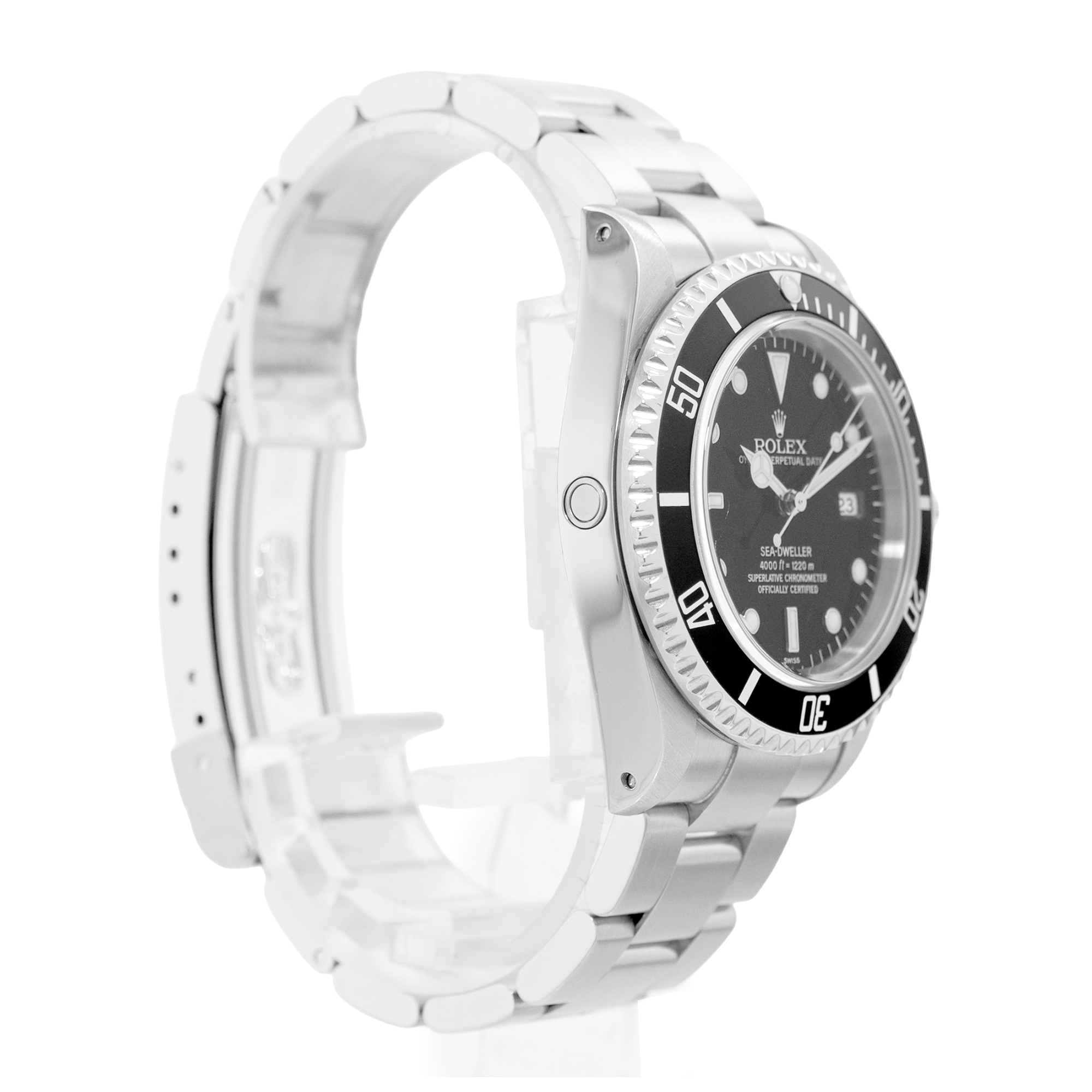 Rolex Sea-Dweller 4000 16600 40mm Black Steel Oyster Automatic Mens Watch 1999 thumbnail 6