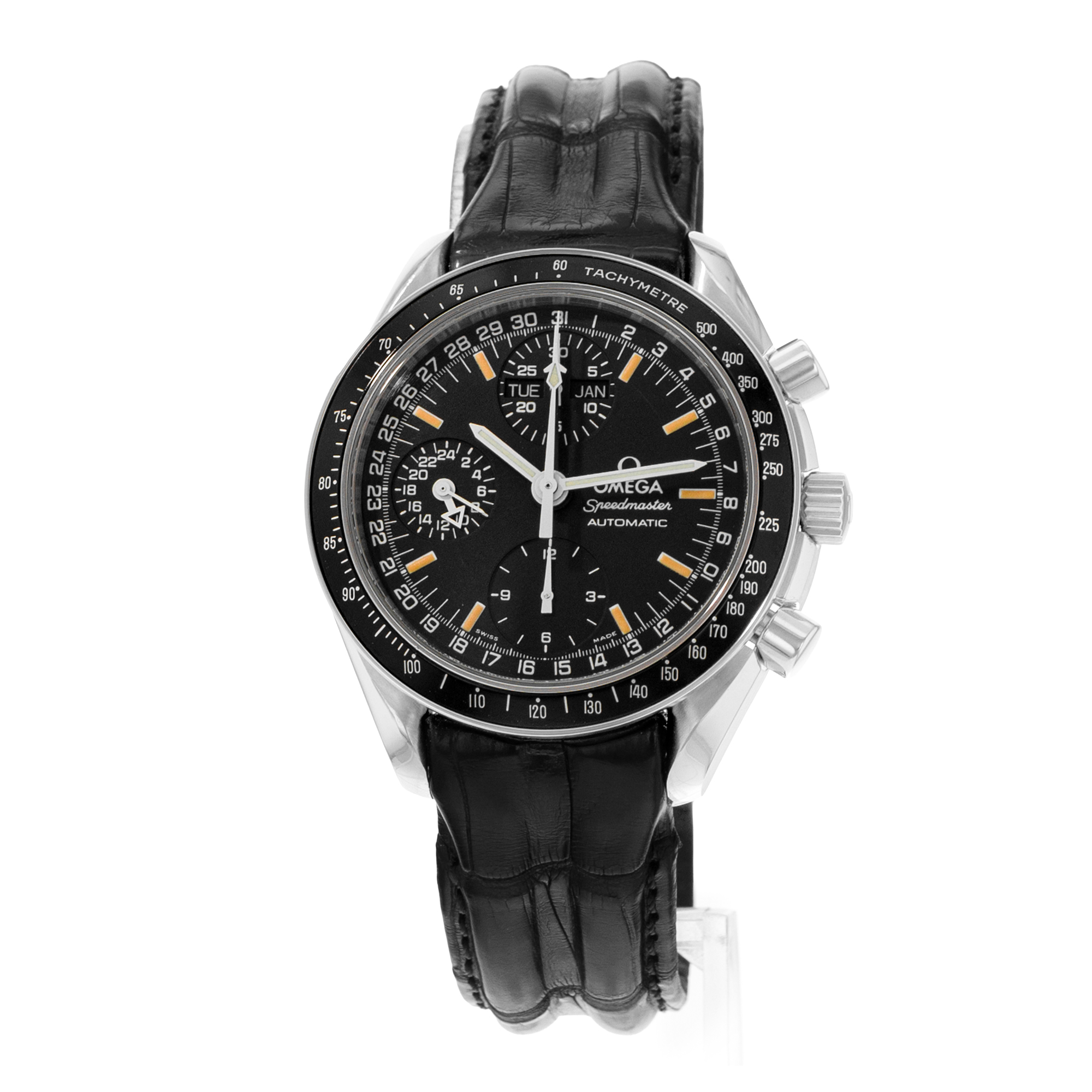 Omega Speedmaster Day Date 3520.50.00 39mm Black Index Steel Mens Watch 1999 thumbnail 4