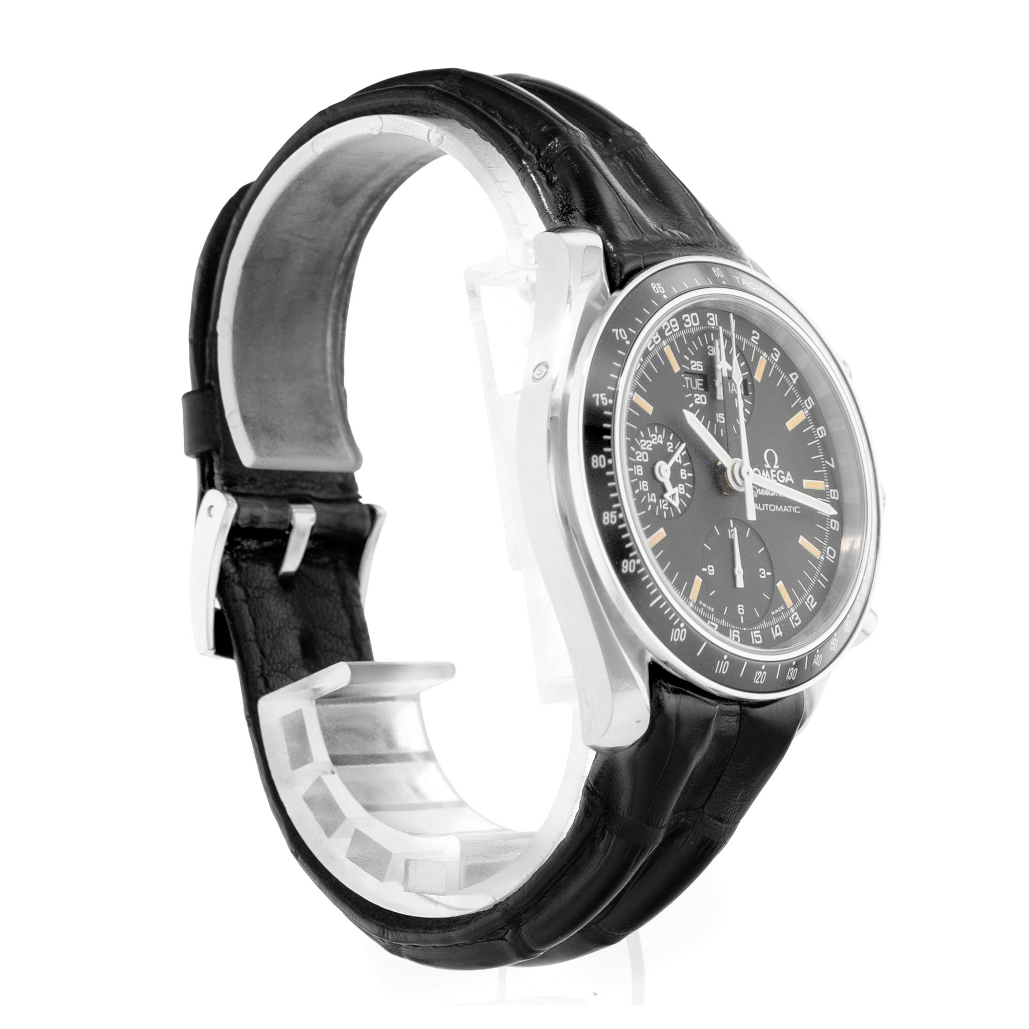 Omega Speedmaster Day Date 3520.50.00 39mm Black Index Steel Mens Watch 1999 thumbnail 6