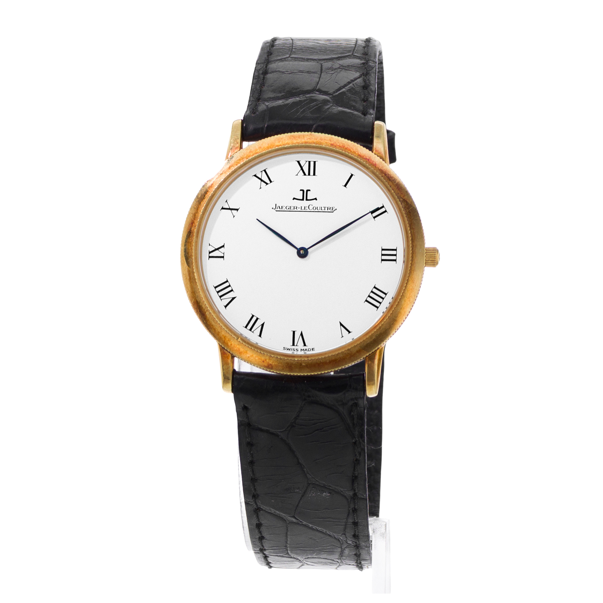 Jaeger LeCoultre Gentilhomme 152.1.79 34mm White Roman Yellow Gold Mens Watch thumbnail 3