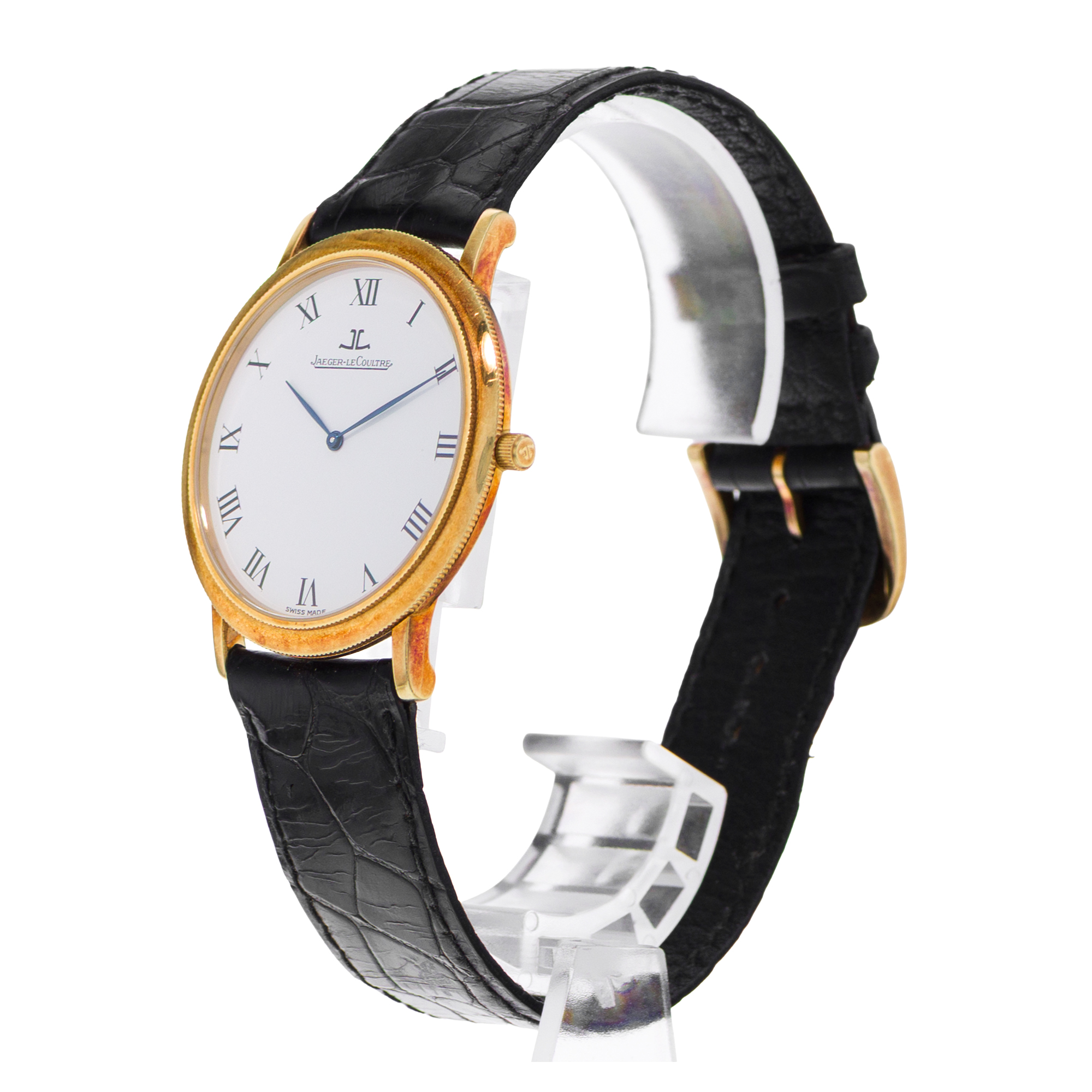 Jaeger LeCoultre Gentilhomme 152.1.79 34mm White Roman Yellow Gold Mens Watch thumbnail 4