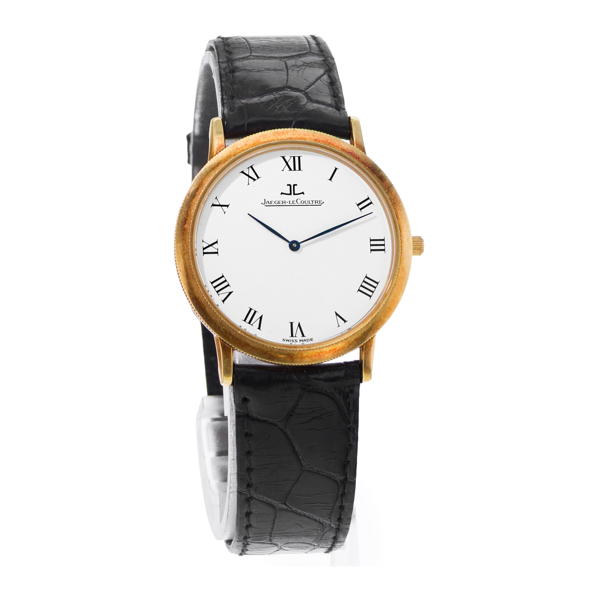 Jaeger LeCoultre Gentilhomme 152.1.79 34mm White Roman Yellow Gold Mens Watch thumbnail 6