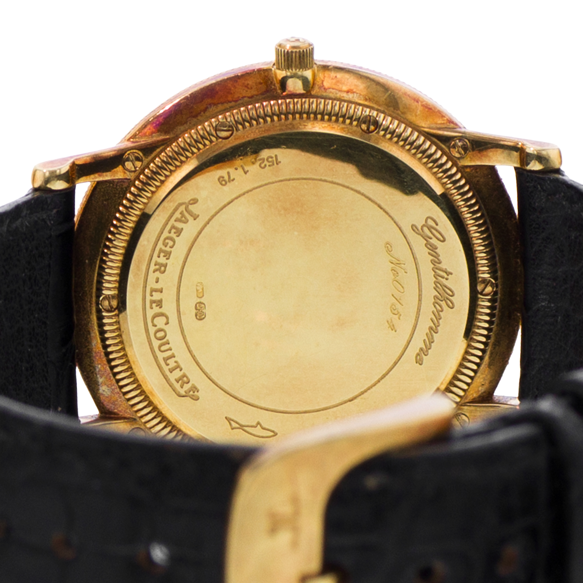 Jaeger LeCoultre Gentilhomme 152.1.79 34mm White Roman Yellow Gold Mens Watch thumbnail 8