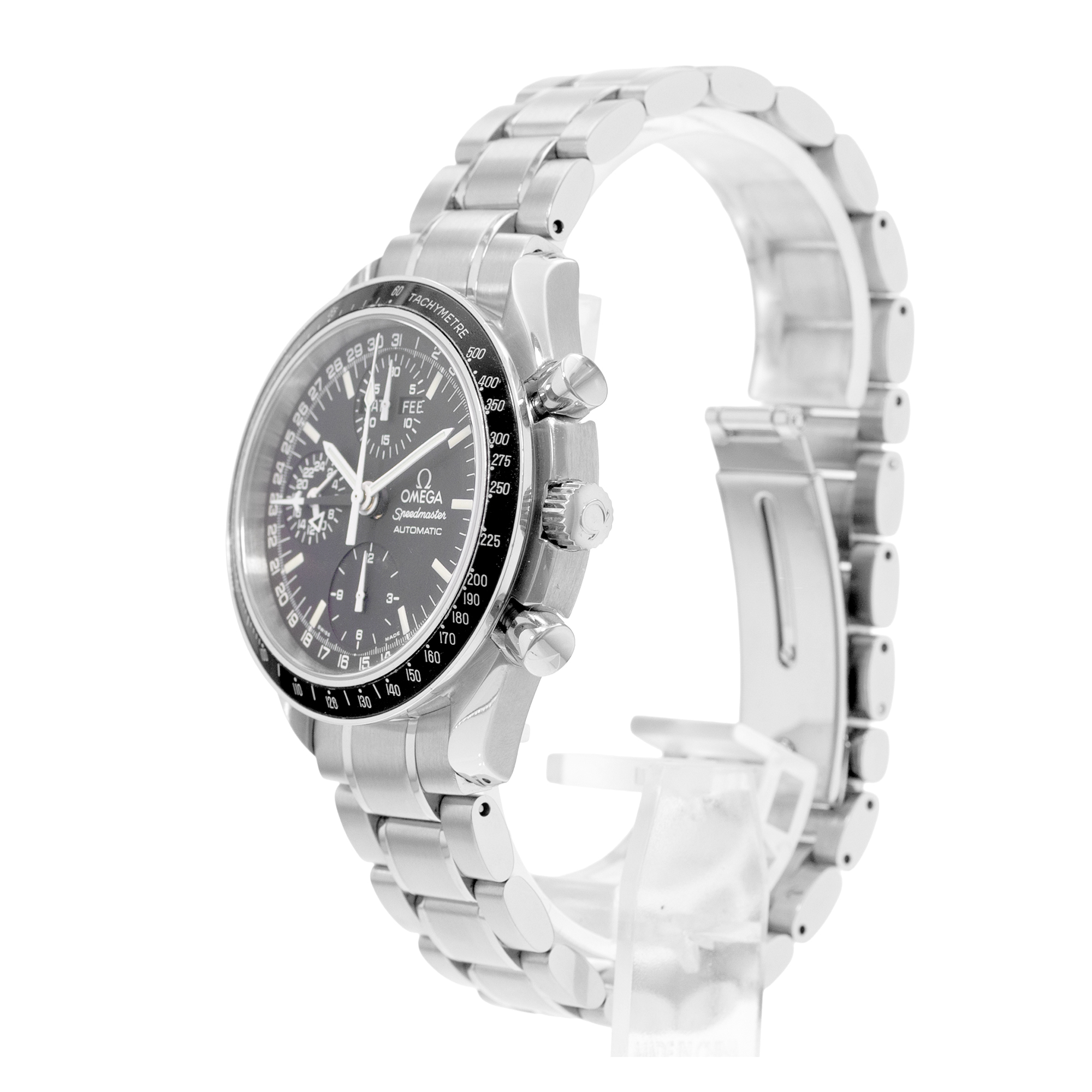 Omega Speedmaster Day Date 3520.50.00 39mm Black Dial Steel Mens Watch Card 2014 thumbnail 5