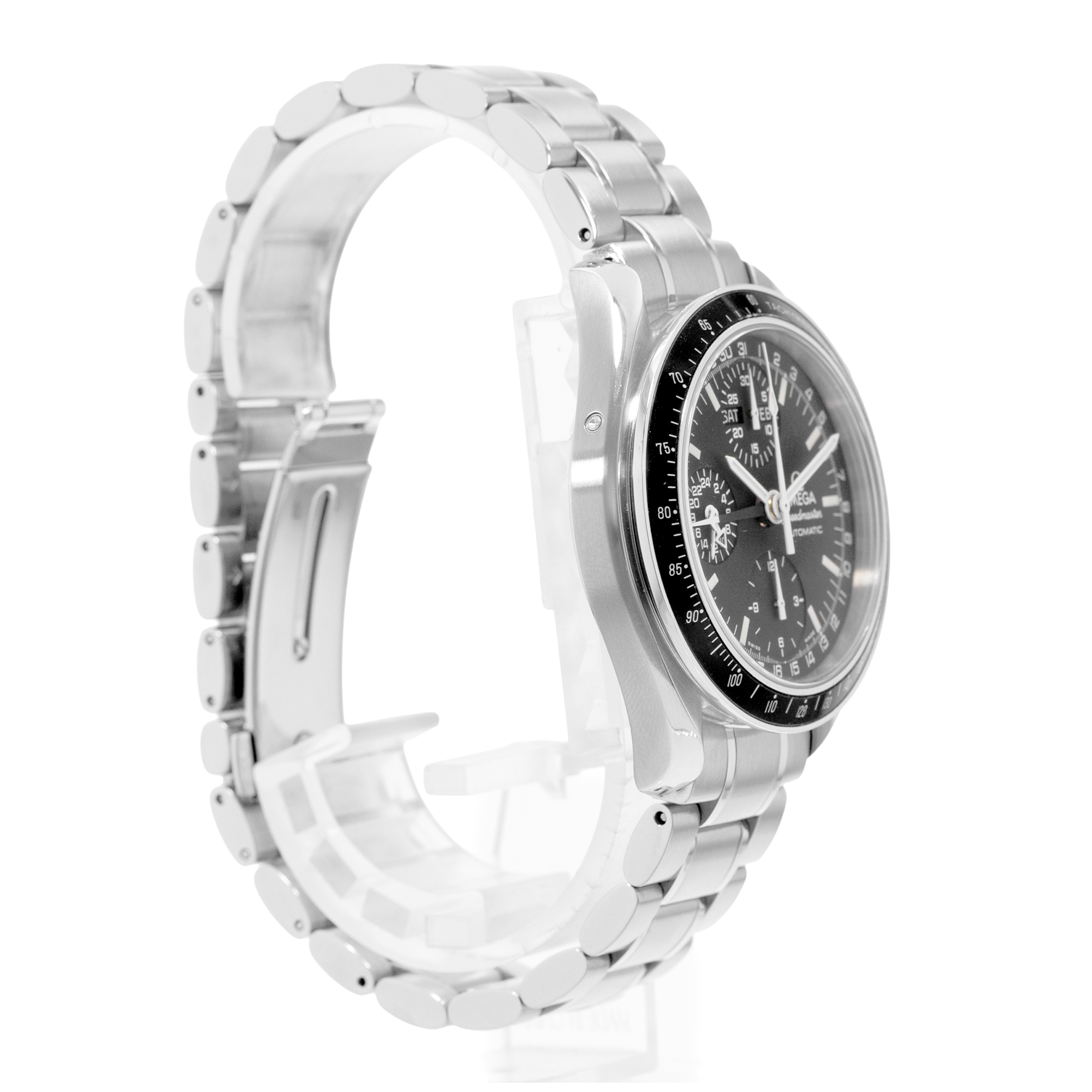 Omega Speedmaster Day Date 3520.50.00 39mm Black Dial Steel Mens Watch Card 2014 thumbnail 6