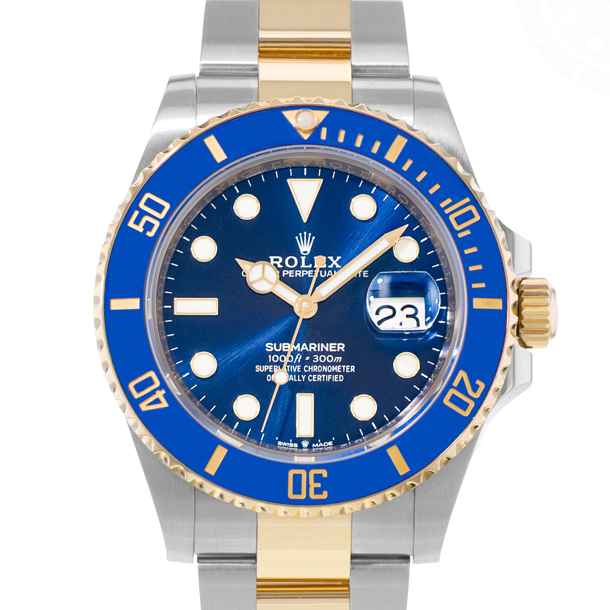 Rolex Submariner Date 126613 41mm Blue Steel Yellow Gold Oyster Mens Watch 2021 thumbnail 1