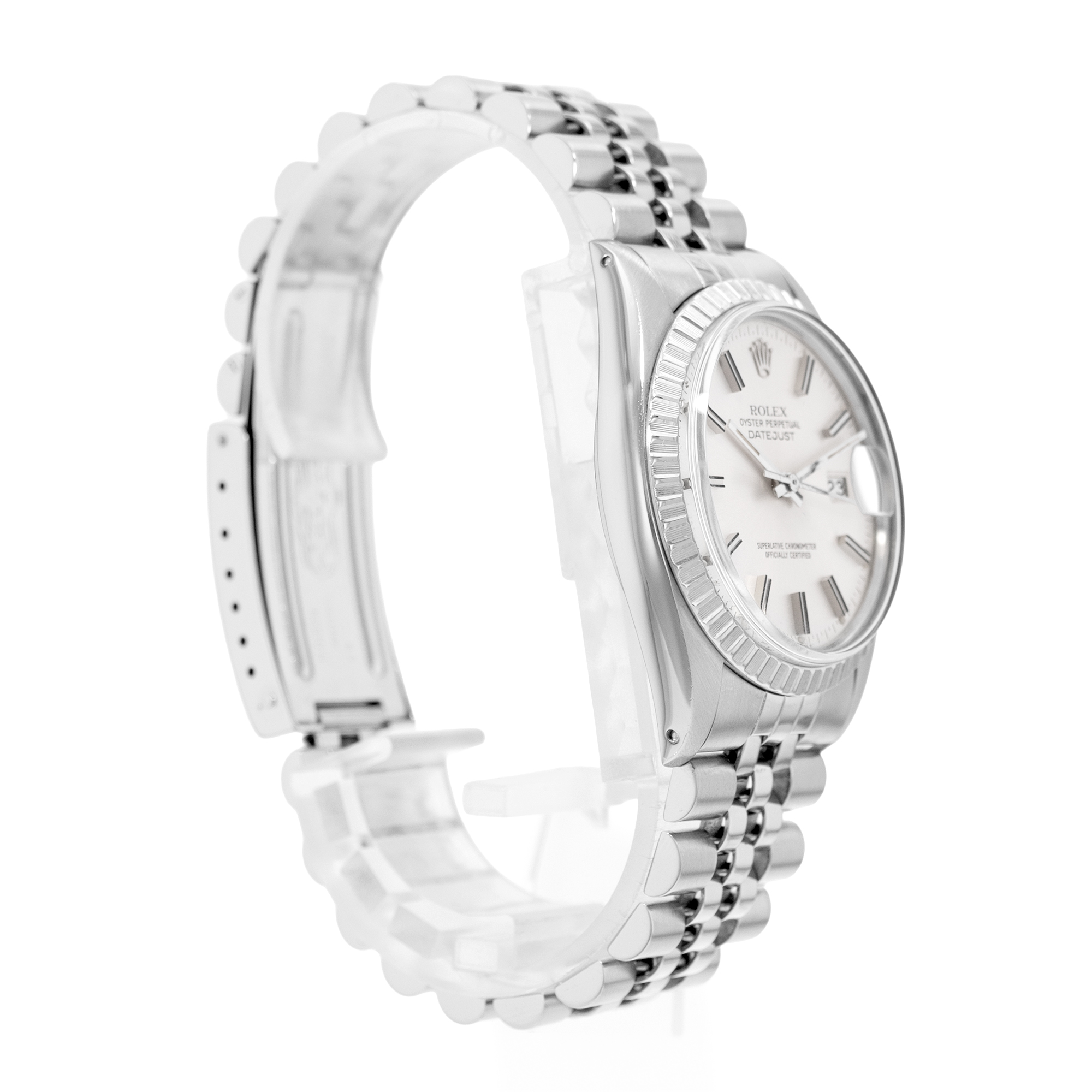 Rolex Datejust 36 16030 Silver Index Steel Jubilee Automatic Mens Watch 1979 thumbnail 5