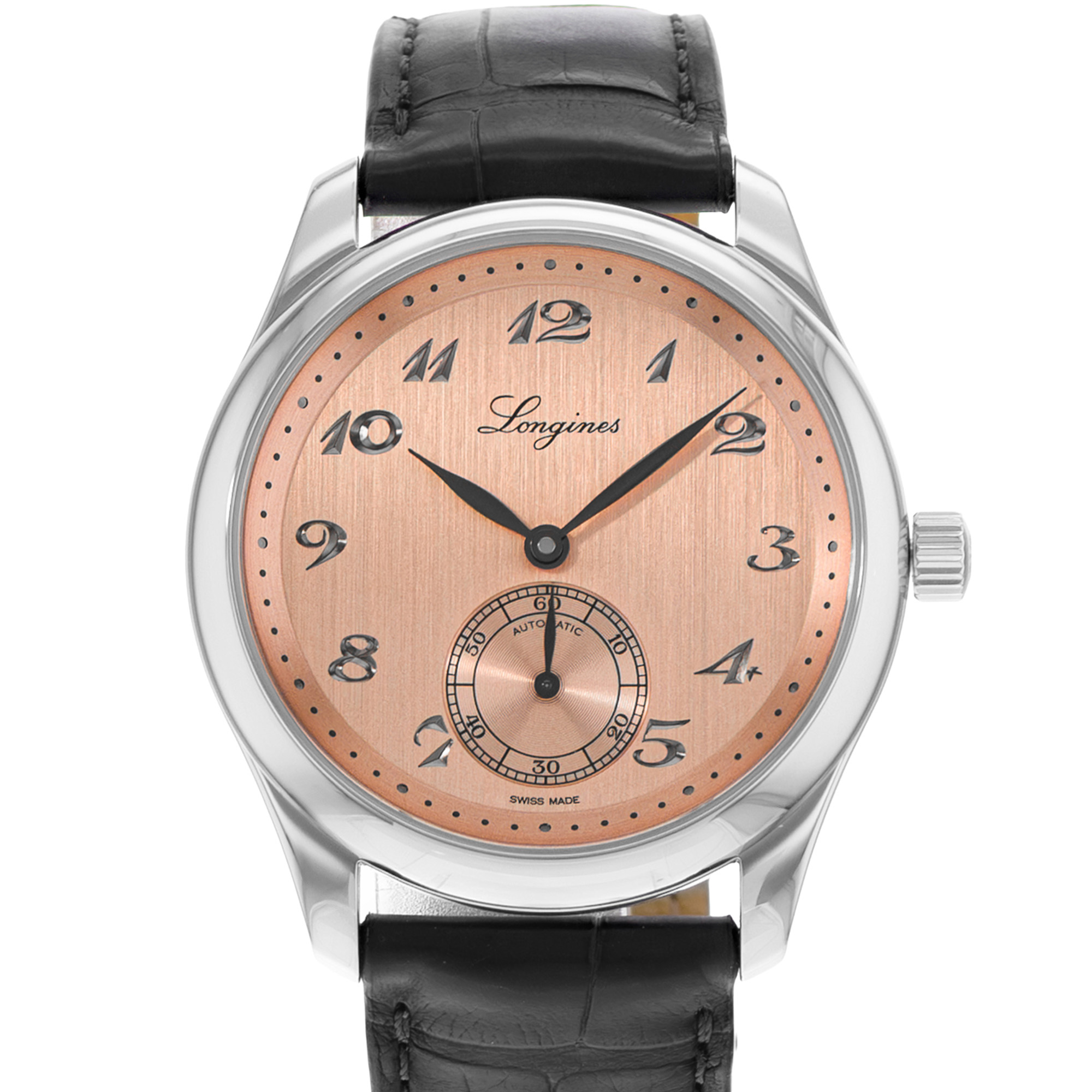 Longines Master Collection L2.843.4.93.2 38mm Pink Arabic Steel Mens Watch 2024 thumbnail 1