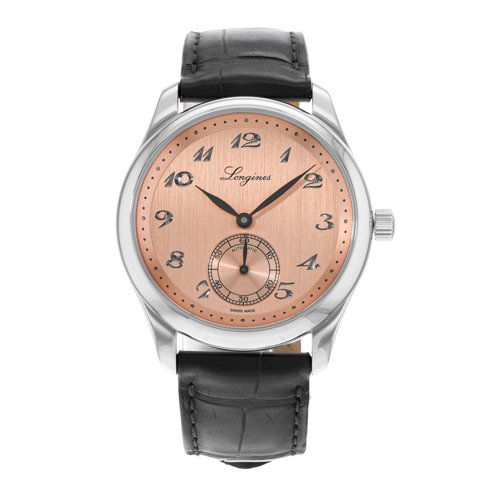 Longines Master Collection L2.843.4.93.2 38mm Pink Arabic Steel Mens Watch 2024 thumbnail 2