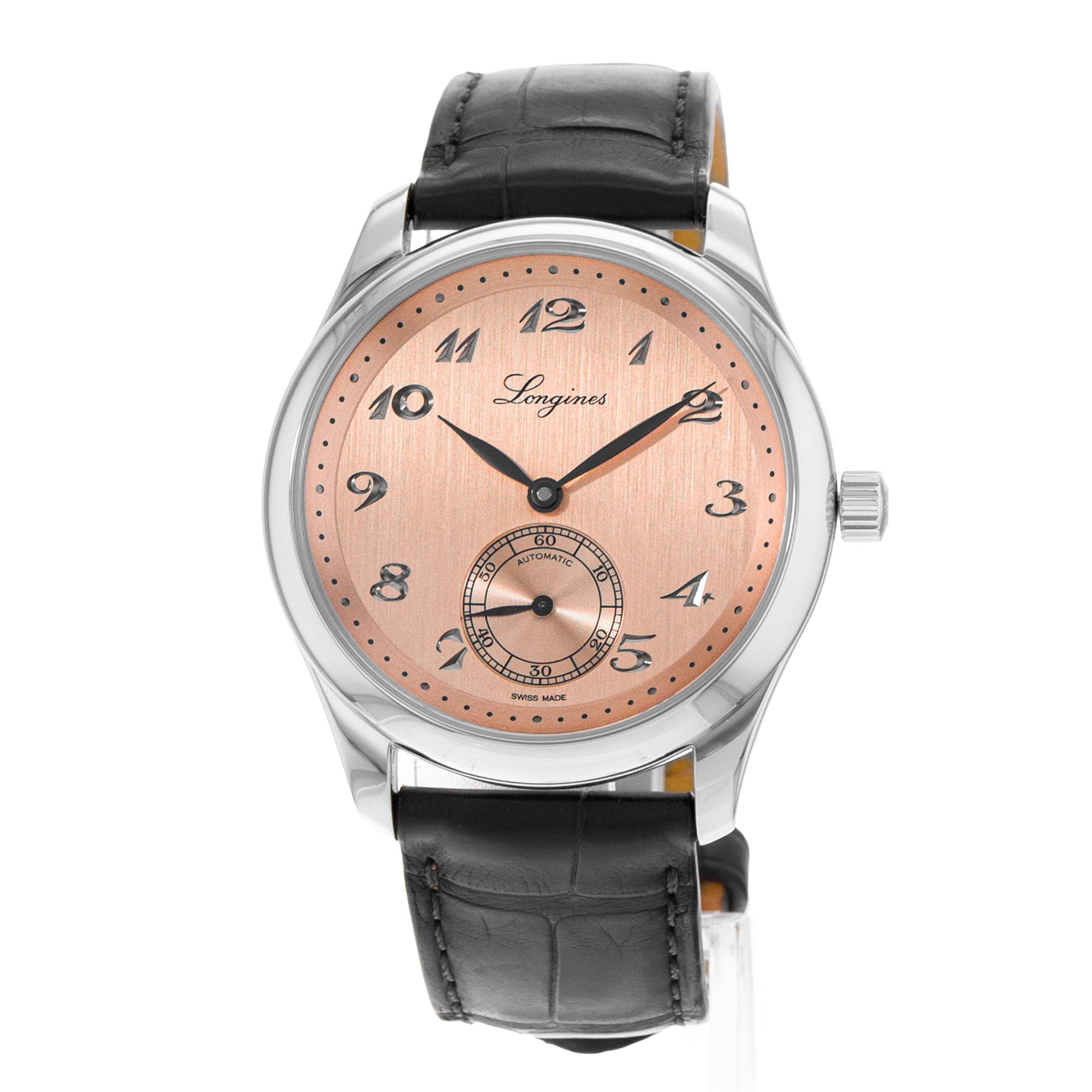 Longines Master Collection L2.843.4.93.2 38mm Pink Arabic Steel Mens Watch 2024 thumbnail 4