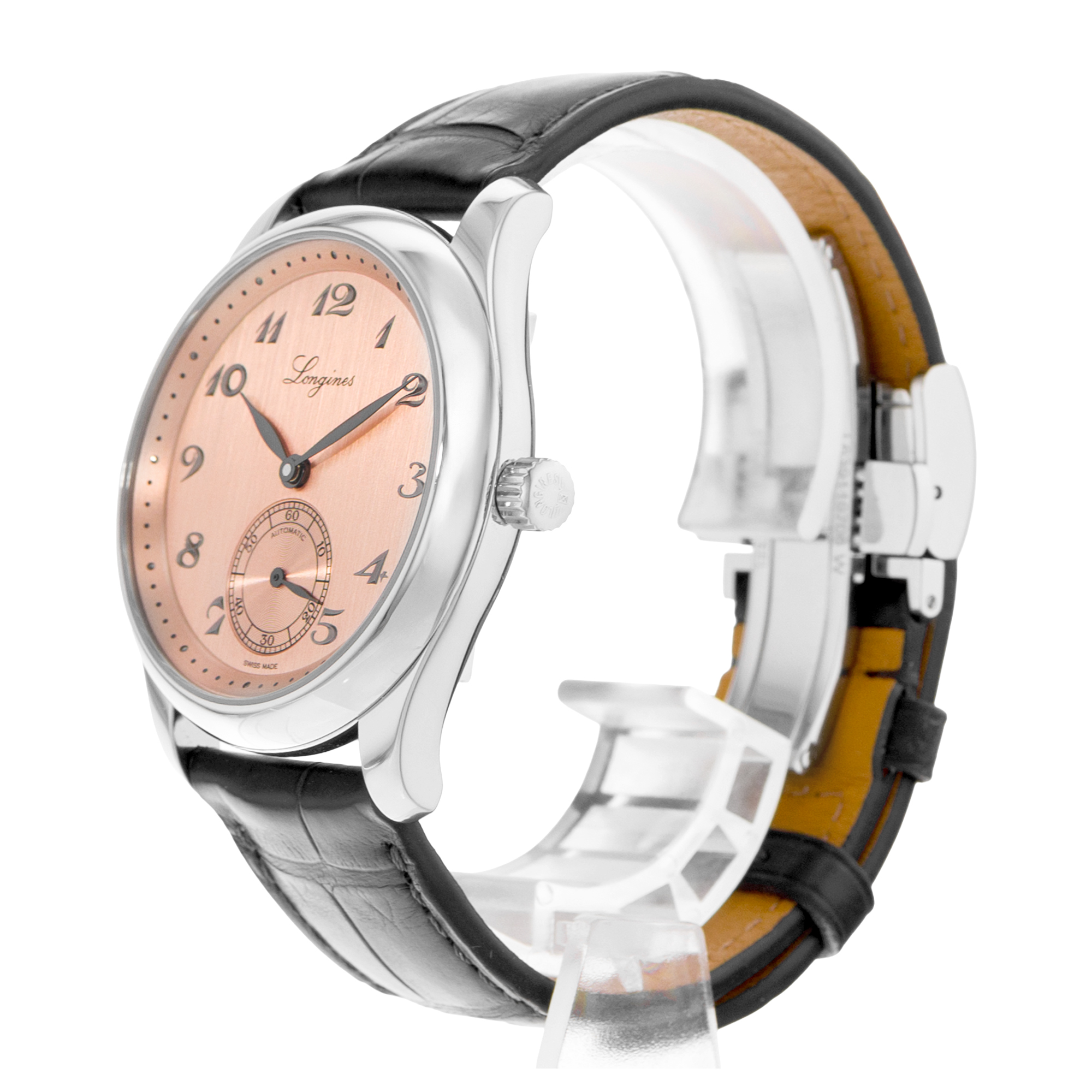 Longines Master Collection L2.843.4.93.2 38mm Pink Arabic Steel Mens Watch 2024 thumbnail 5